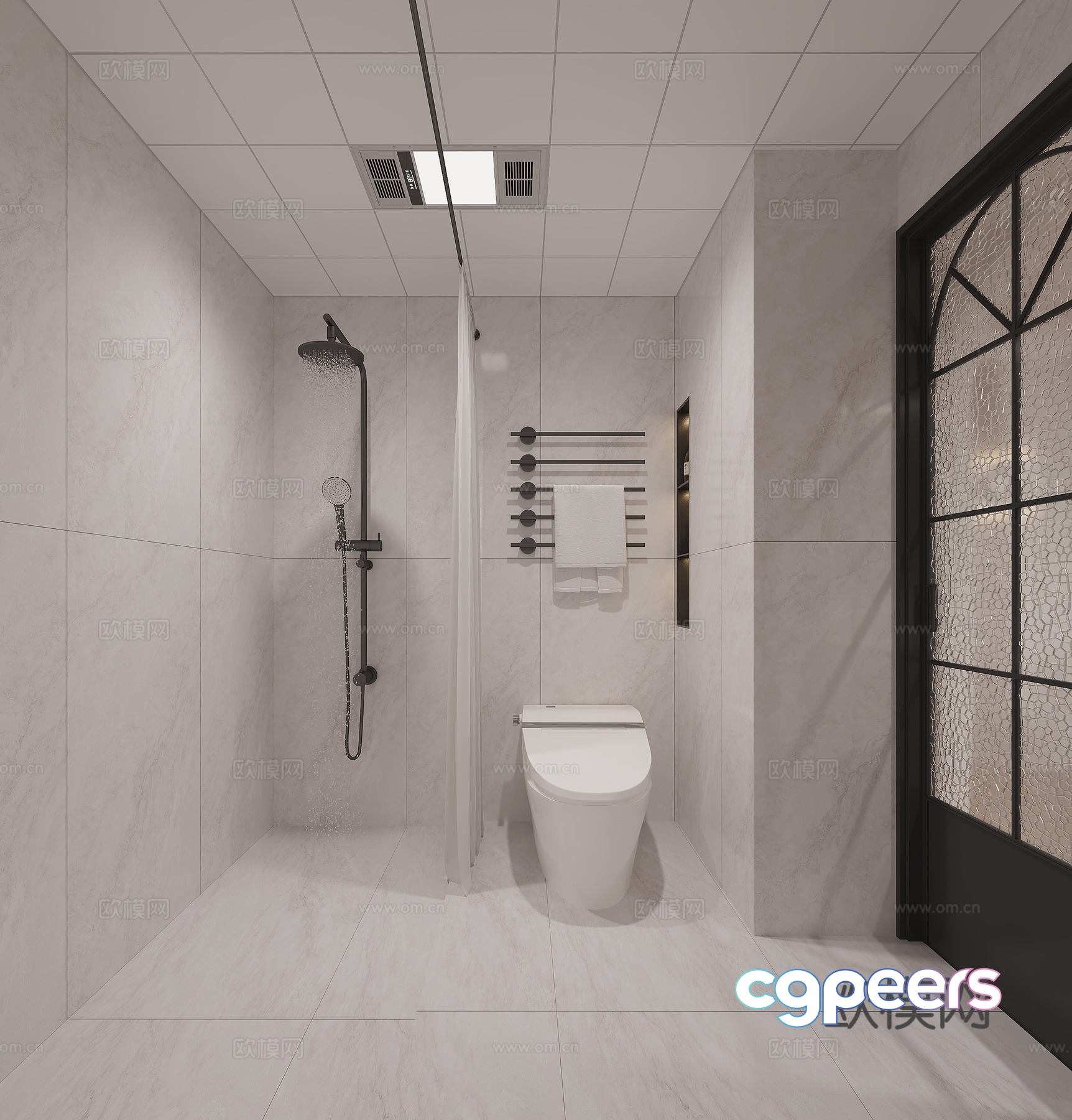 Modern bathroom 3d model Modern bathroom 3d model