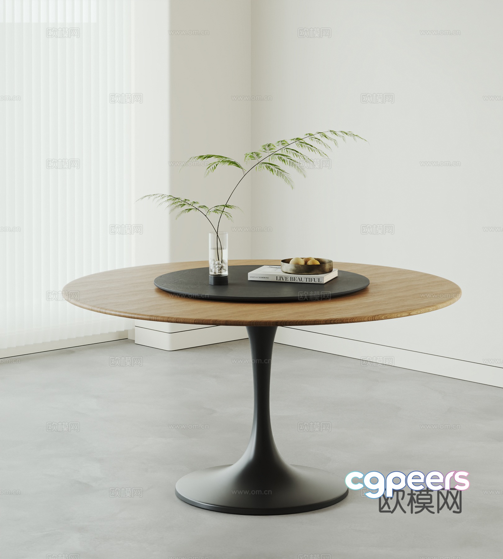 Modern medieval dining table 3D model Modern medieval dining table 3D model