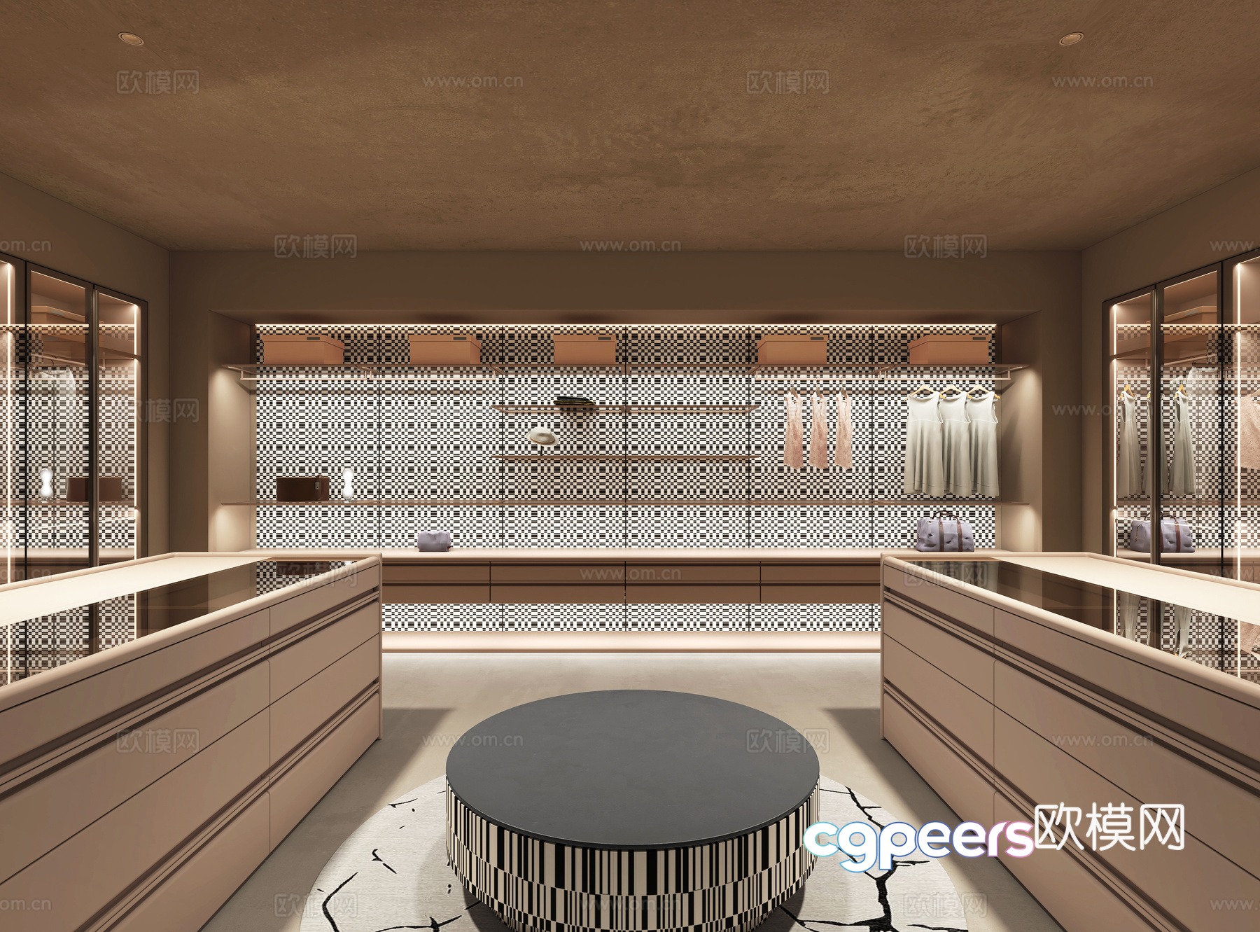 Modern cloakroom 3d model Modern cloakroom 3d model