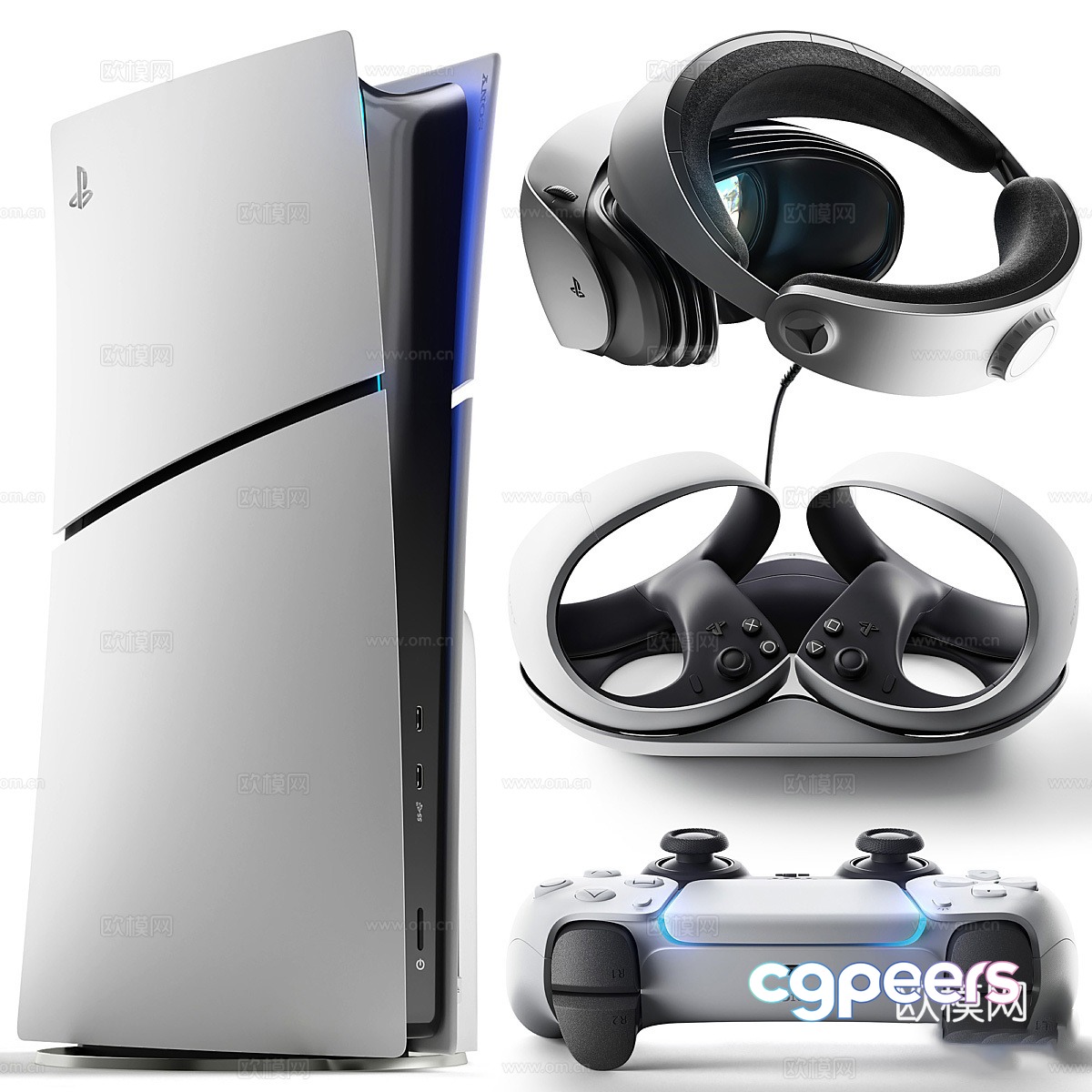 Sony PS5 game console 3d model Sony PS5 game console 3d model