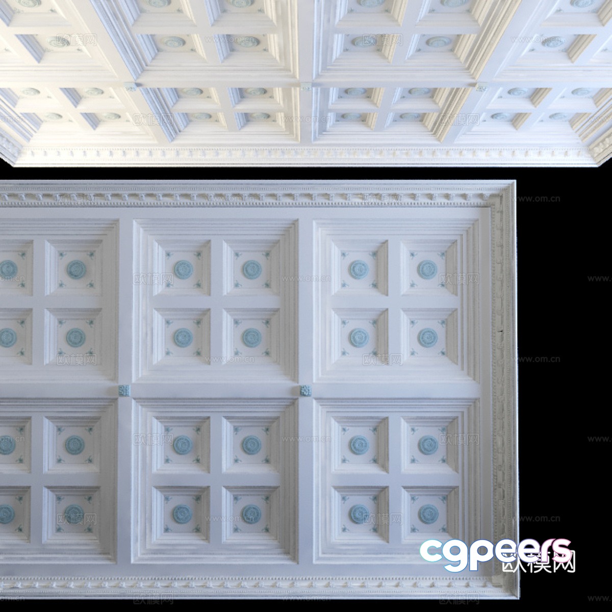 Cottoned ceiling 3d model Cottoned ceiling 3d model