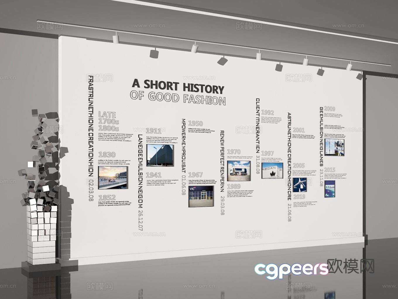 Exhibition hall 3d model Exhibition hall 3d model