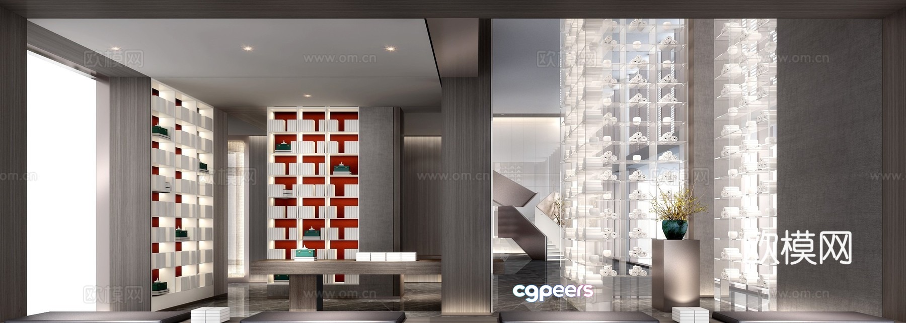 New Chinese sales office 3D model New Chinese sales office 3D model
