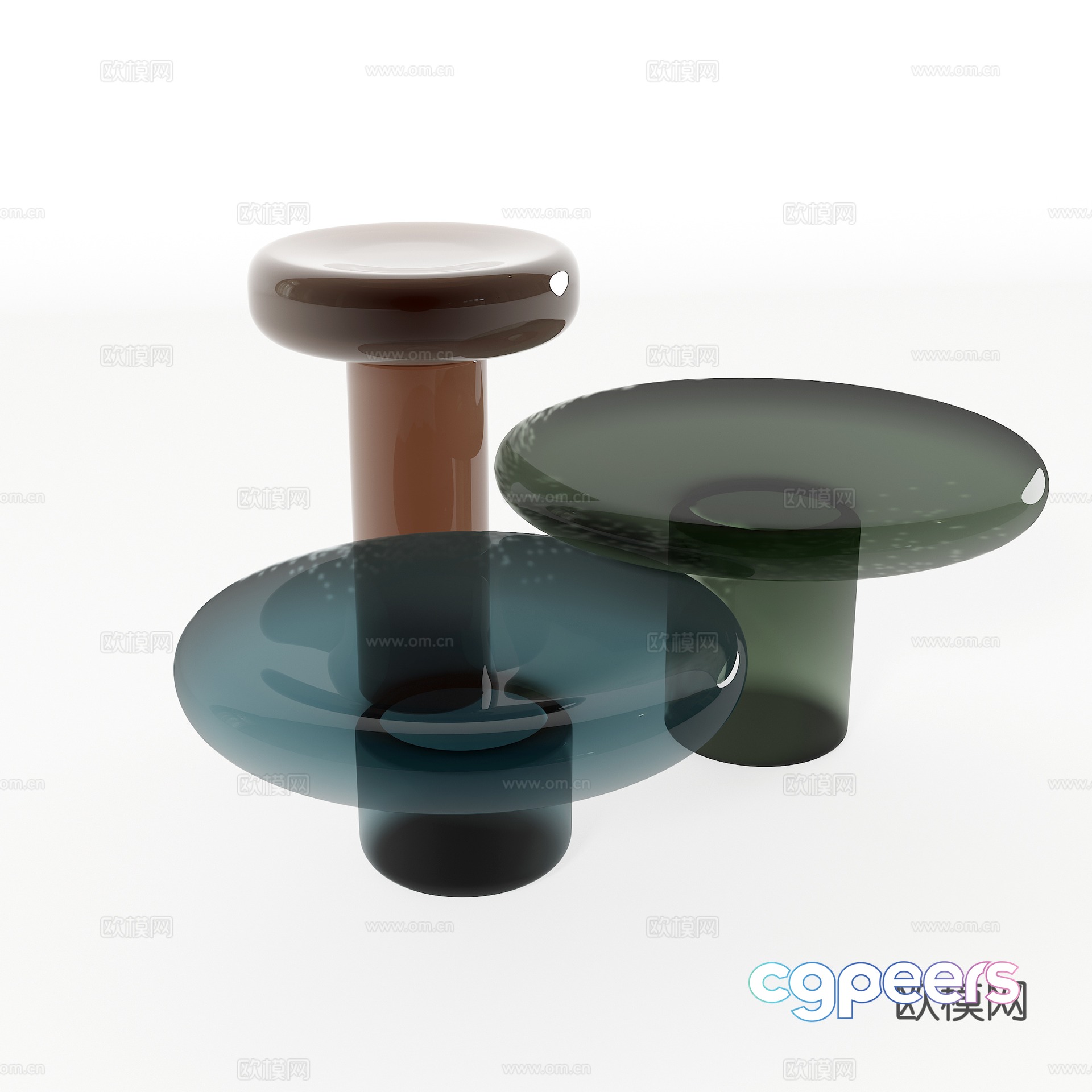 Modern side angle 3D model Modern side angle 3D model