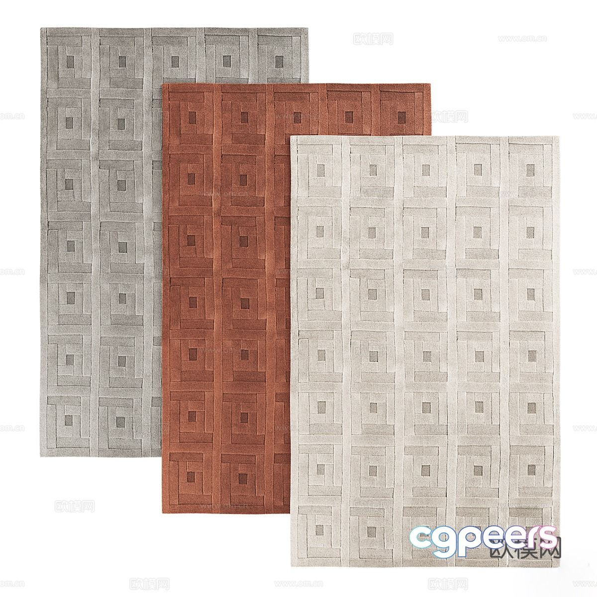 Square carpet 3d model Square carpet 3d model