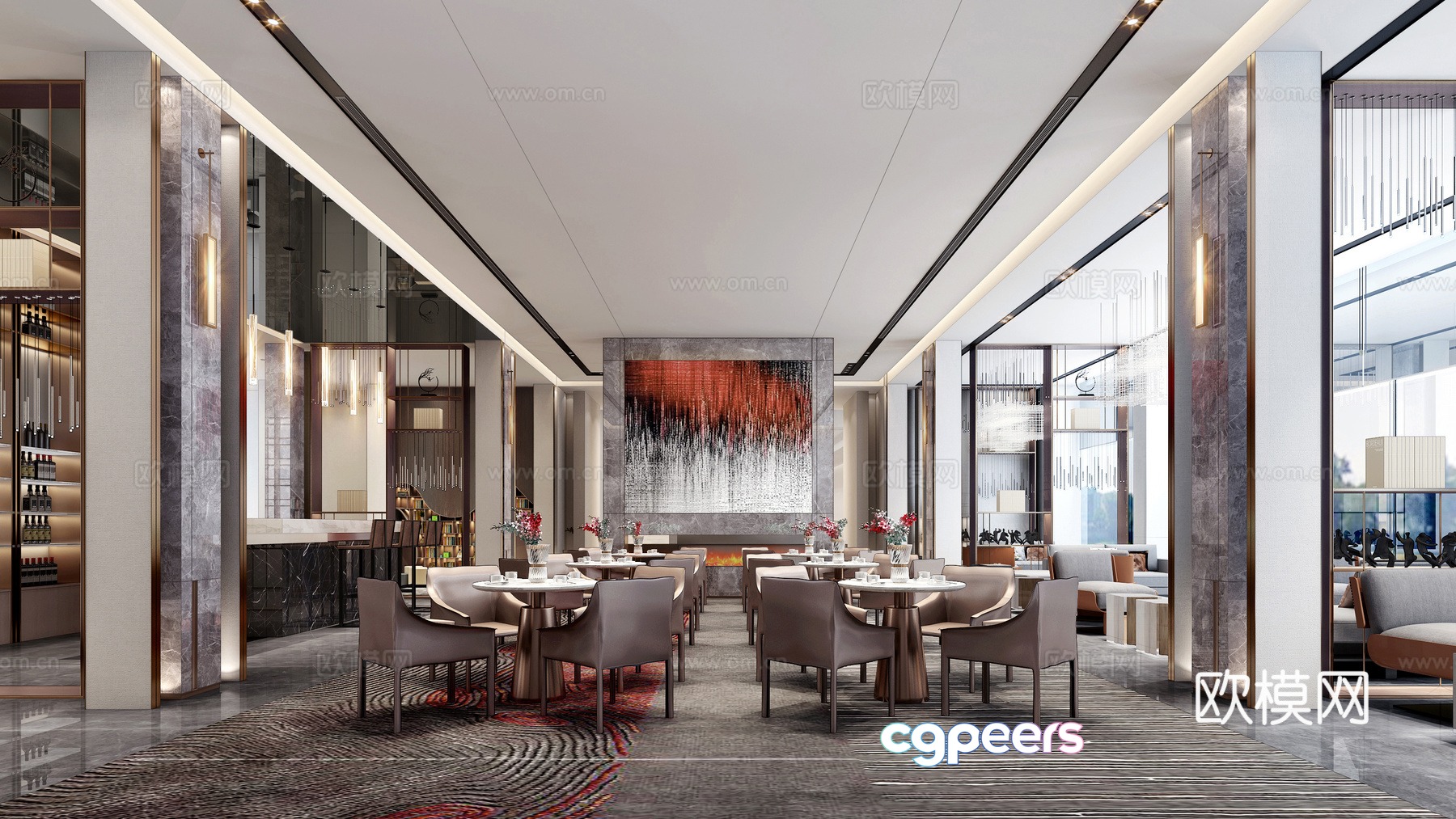 New Chinese sales office 3D model New Chinese sales office 3D model