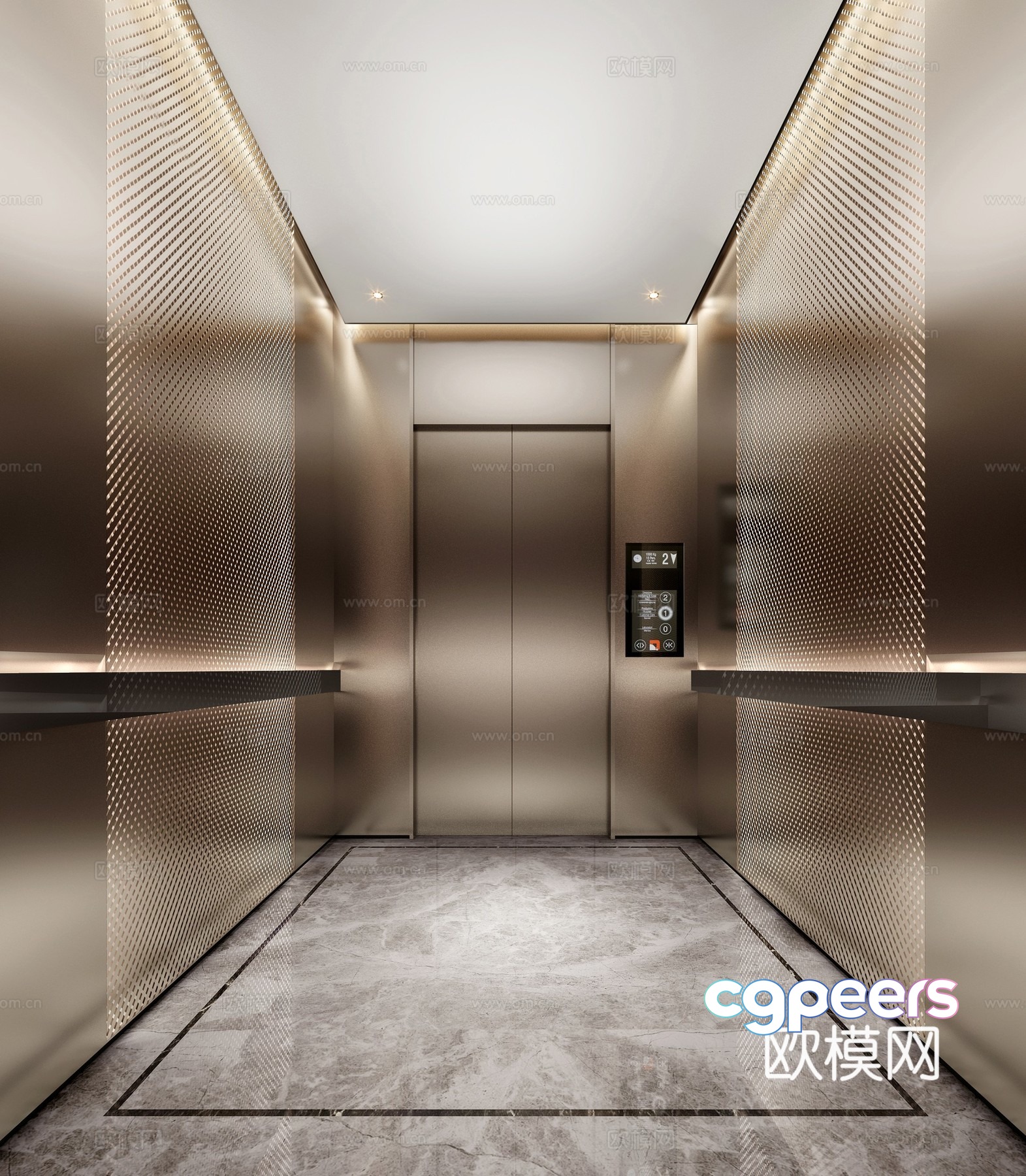 Elevator car 3d model Elevator car 3d model
