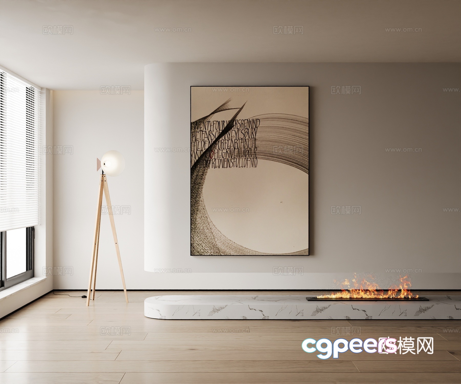 Modern decorative painting 3d model Modern decorative painting 3d model