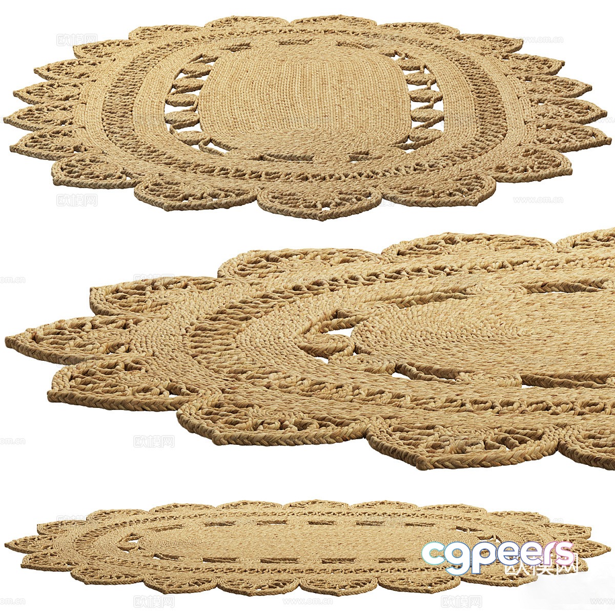 3d model of circular carpet 3d model of circular carpet