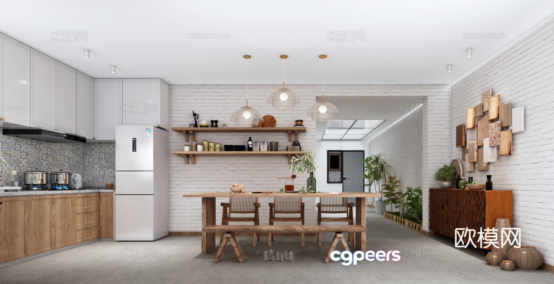B&B kitchen restaurant 3d model B&B kitchen restaurant 3d model