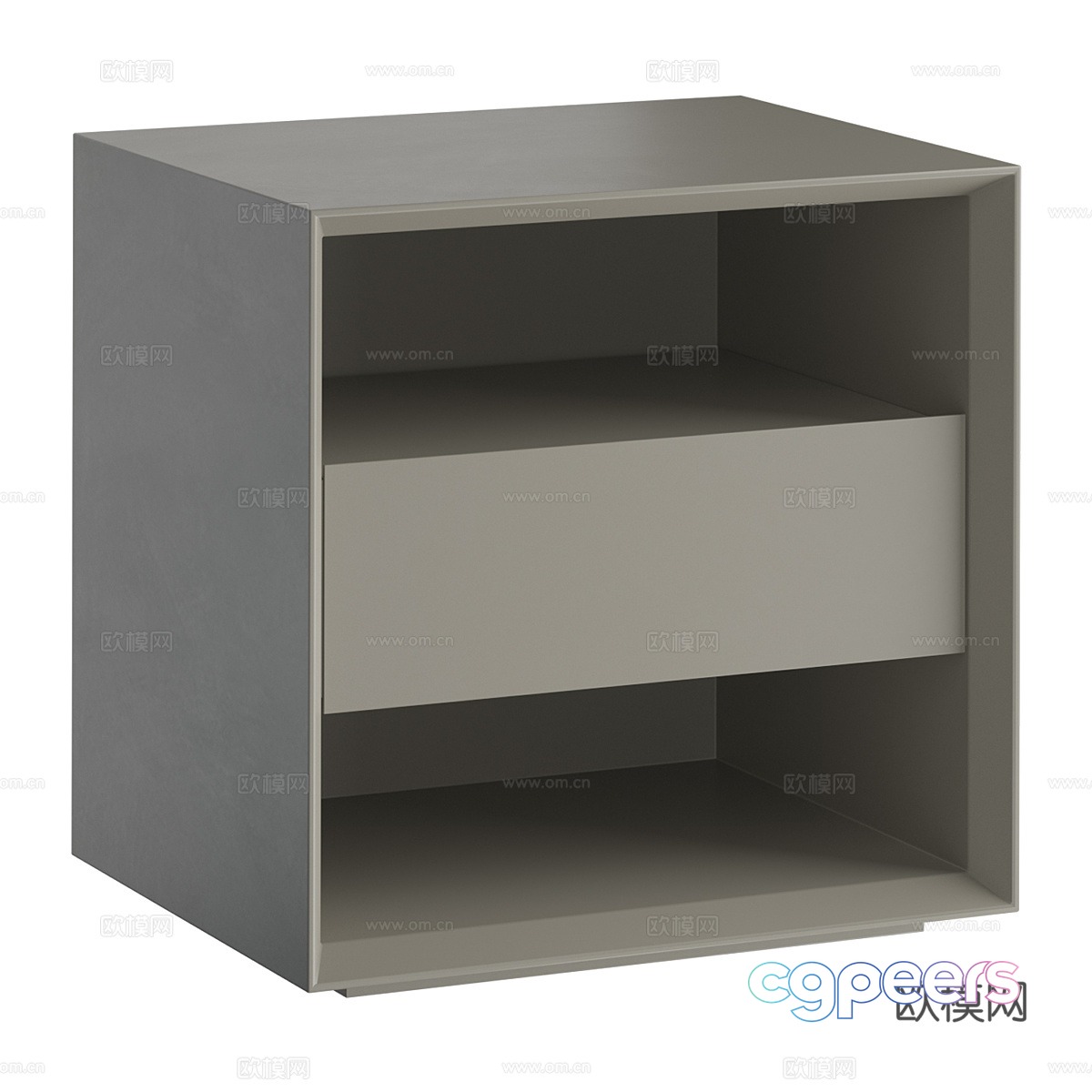 Modern Italian minimalist Hewlet bedside table 3D model Modern Italian minimalist Hewlet bedside table 3D model