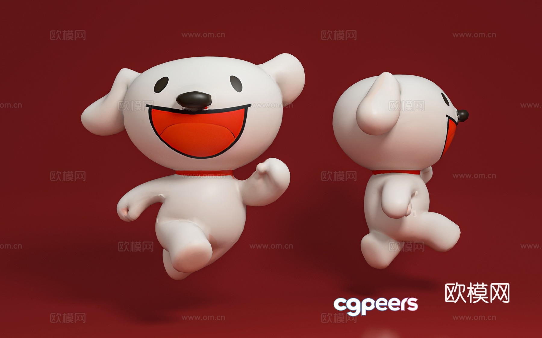 Jingdong image dog IP presentation performance props ornaments cartoon image exhibition 3d model Jingdong image dog IP presentation performance props ornaments cartoon image exhibition 3d model