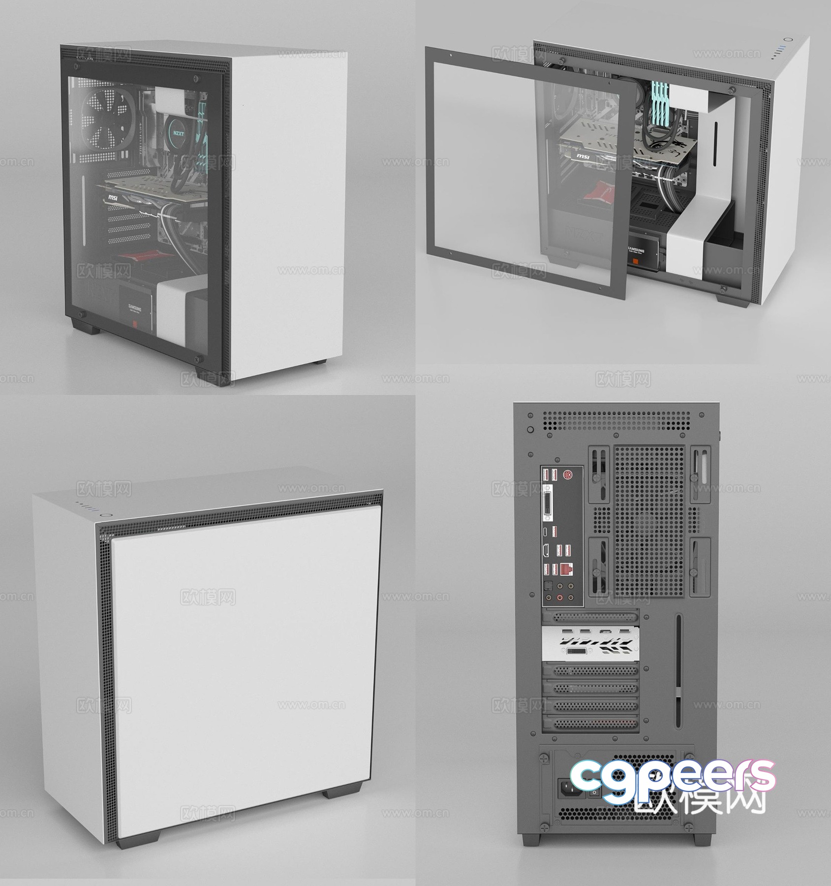 Computer graphics card 3D model Computer graphics card 3D model