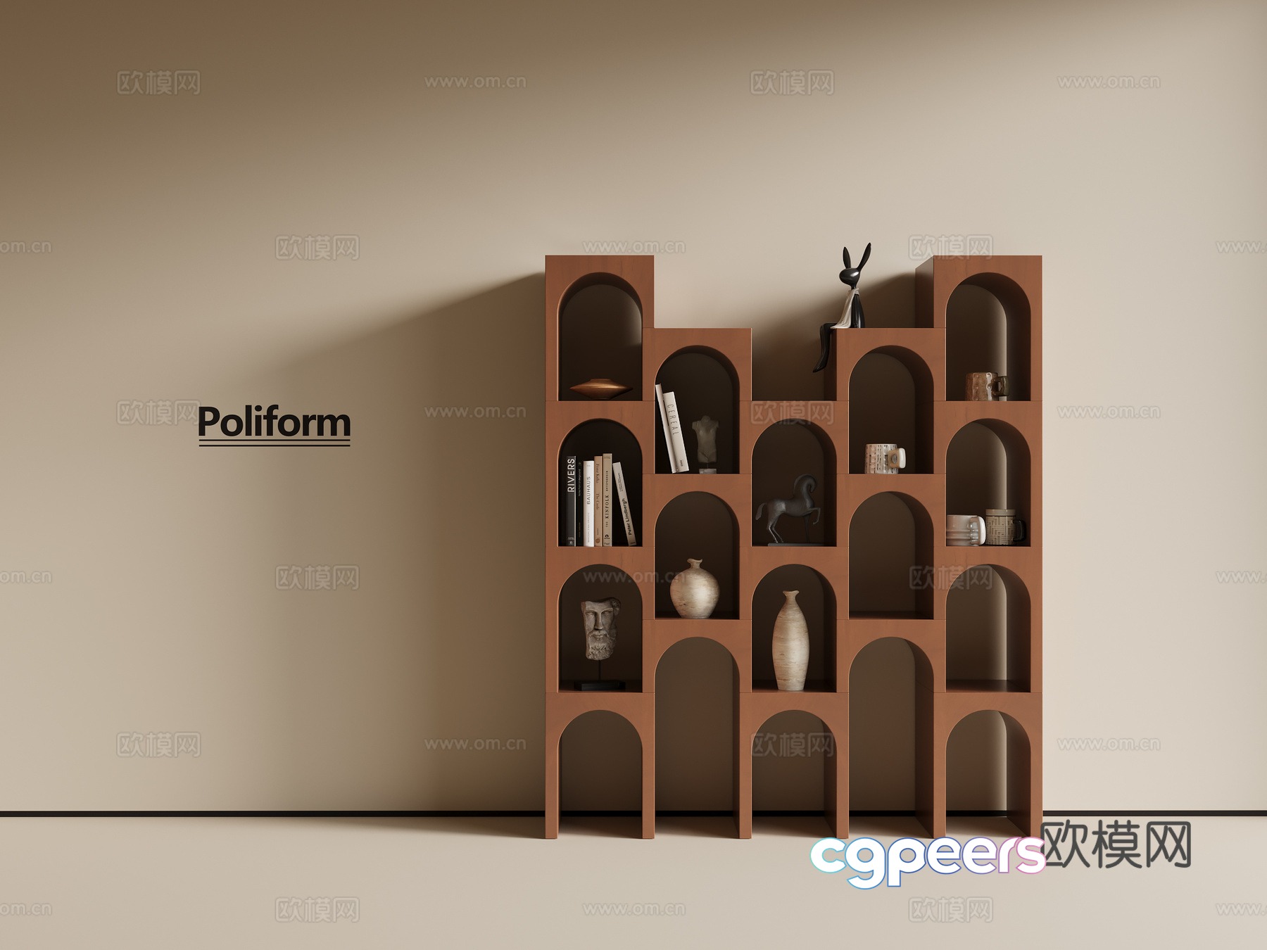 Modern medieval decorative cabinet 3d model Modern medieval decorative cabinet 3d model