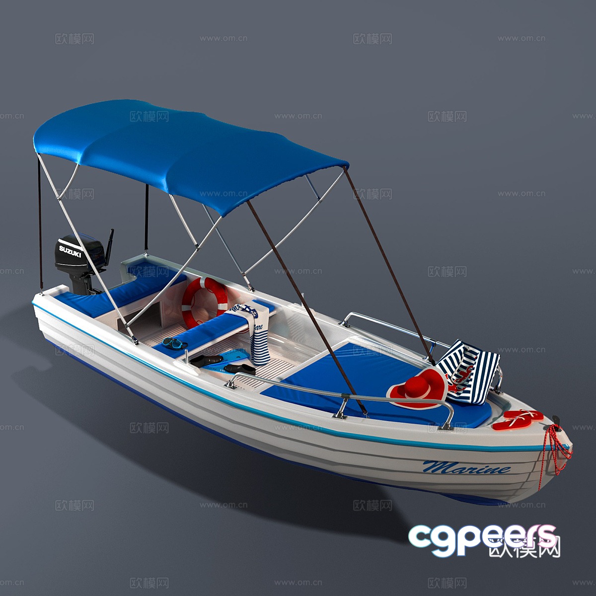 boat 3d model boat 3d model