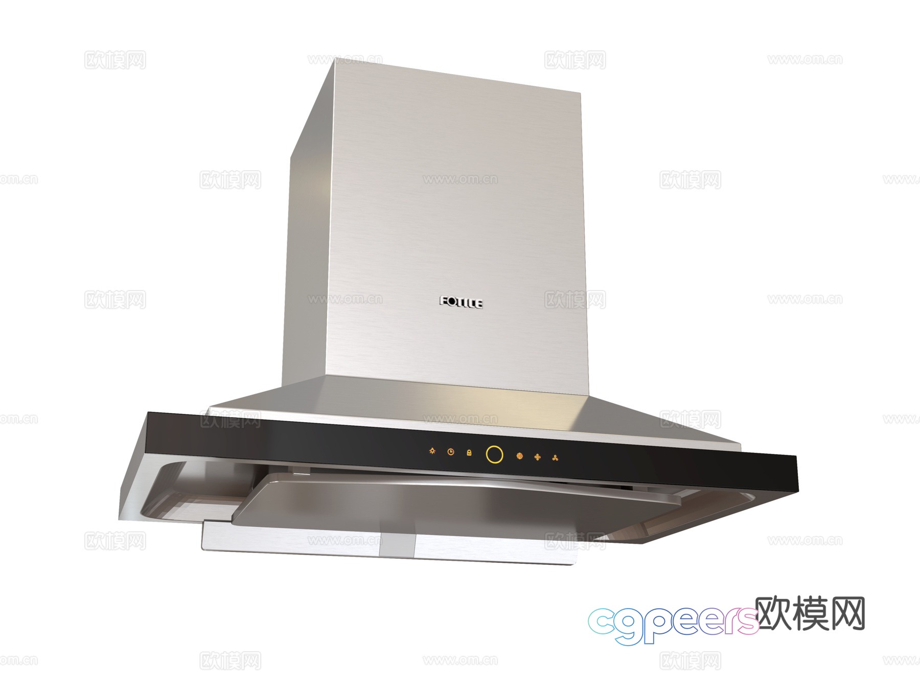 Direct range hood 3D model Direct range hood 3D model