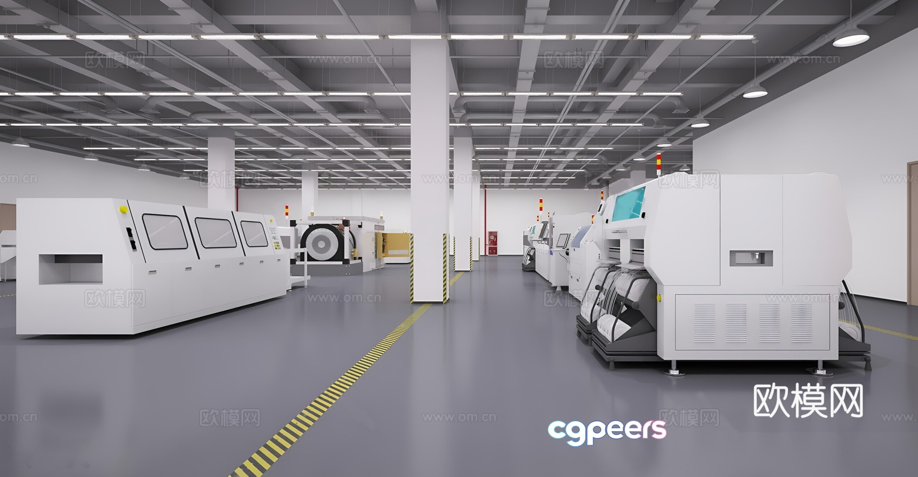 Modern other office space Production workshop 3d model Modern other office space Production workshop 3d model