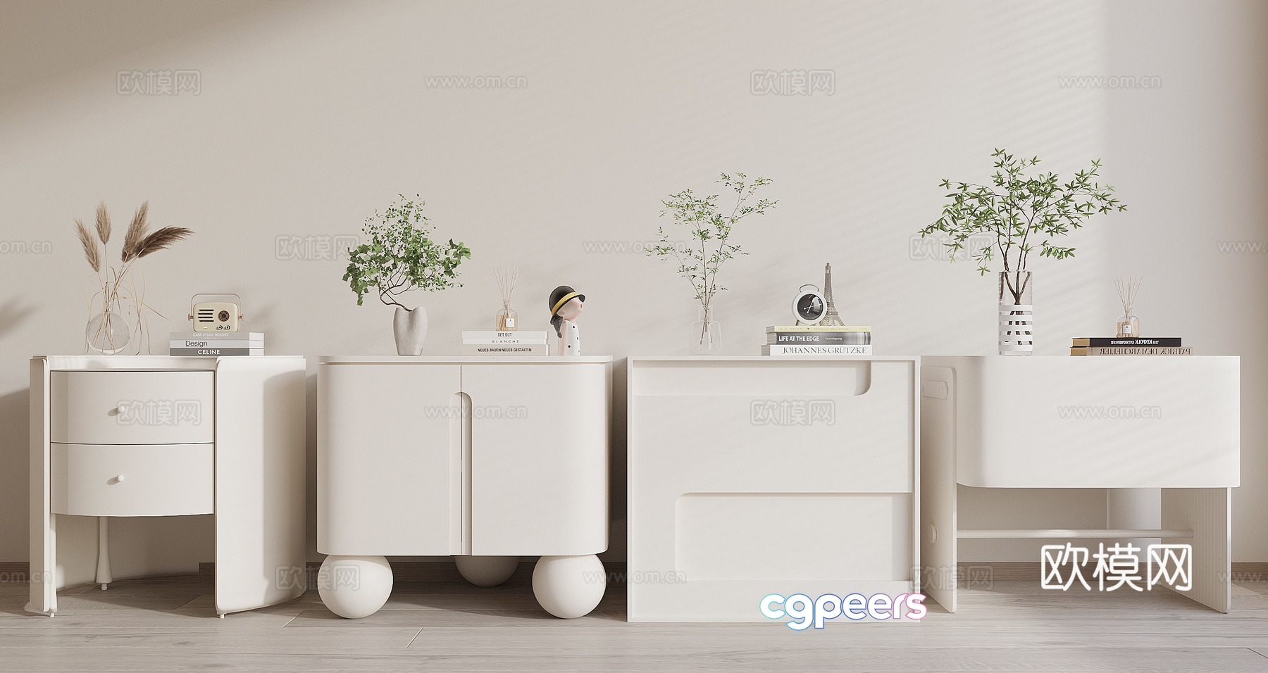Modern night table 3d model Modern night table 3d model
