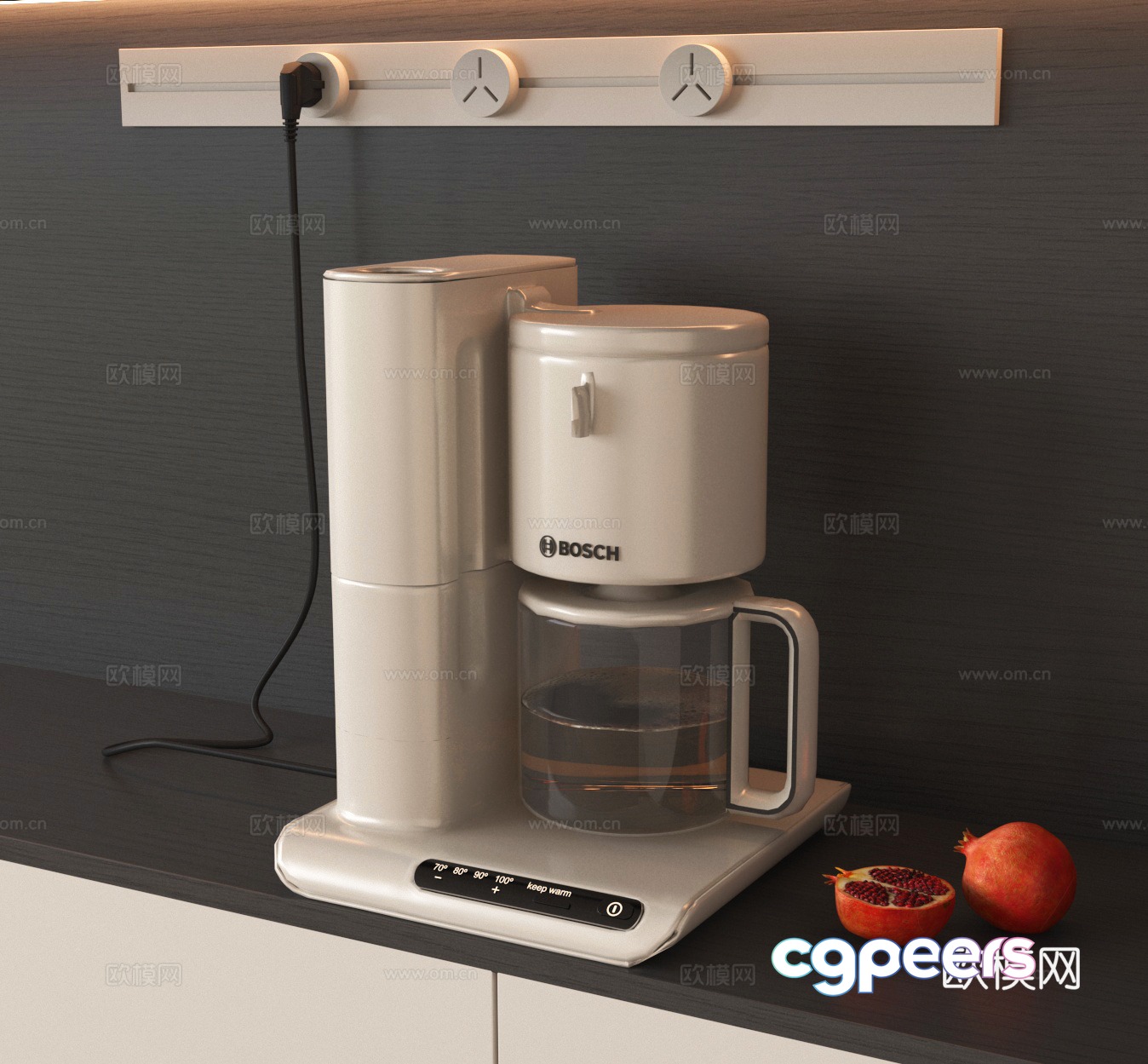 Constant temperature kettle electric kettle 3D model Constant temperature kettle electric kettle 3D model