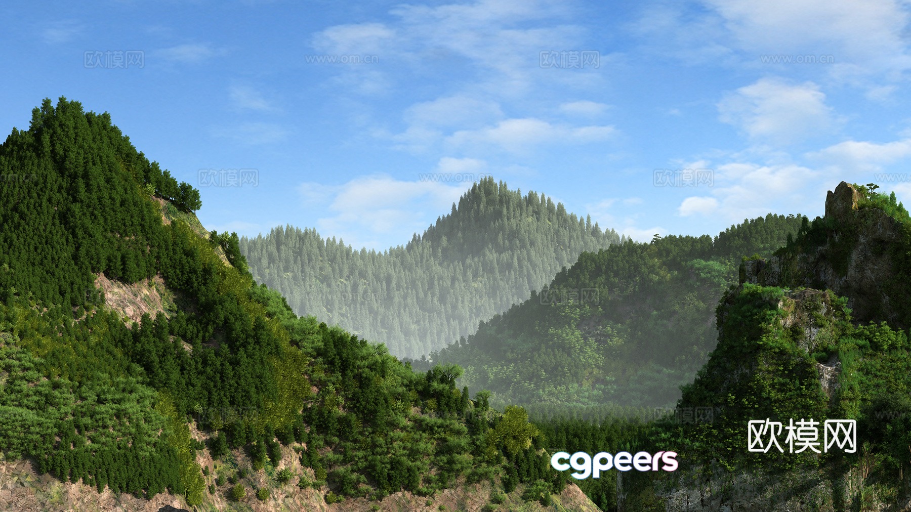 Mountain peaks 3d model Mountain peaks 3d model