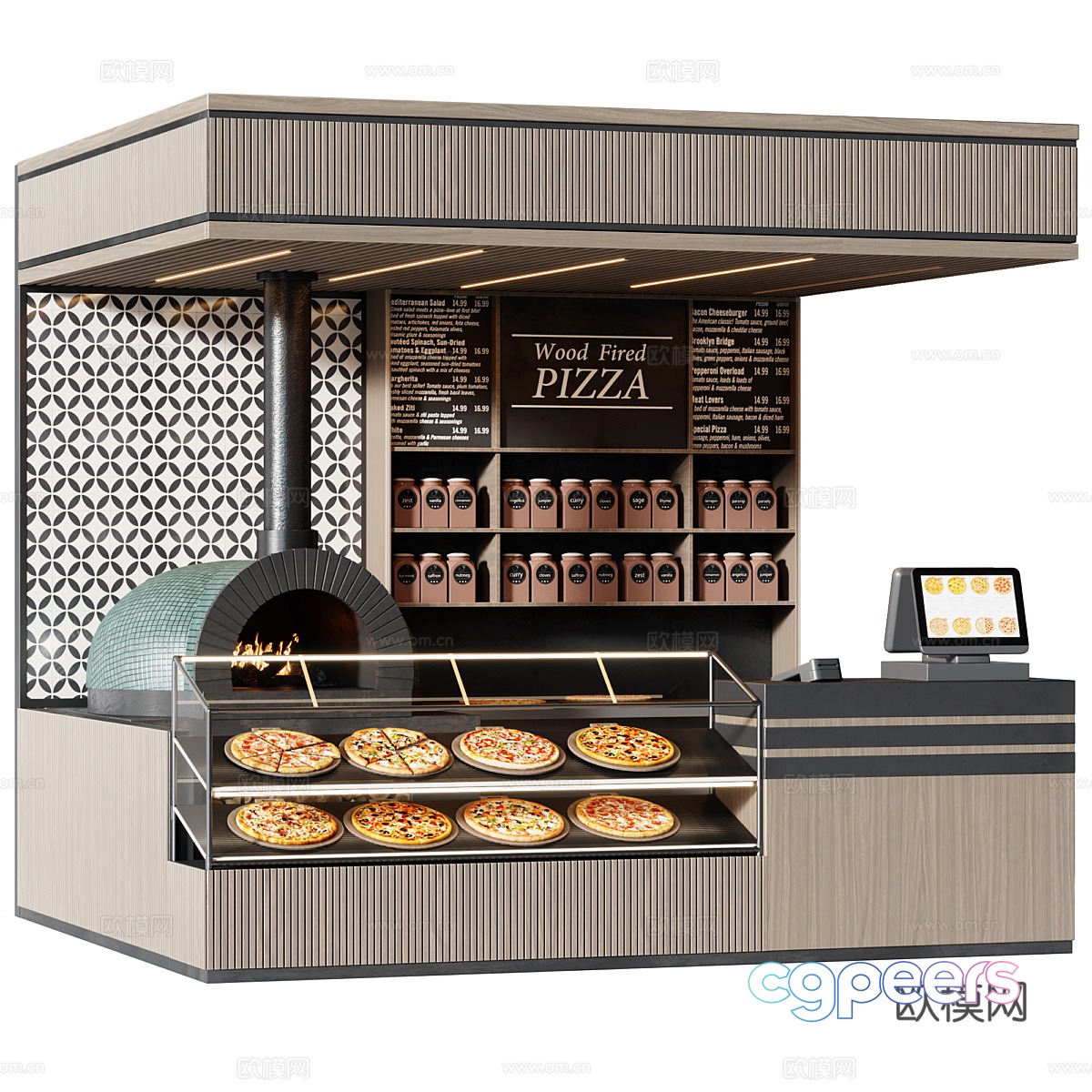 Pizza shop 3d model Pizza shop 3d model