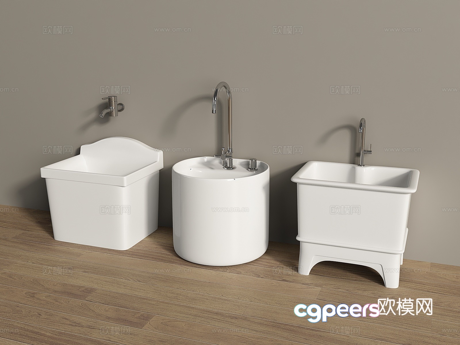 Modern mop pool mop pool 3d model Modern mop pool mop pool 3d model