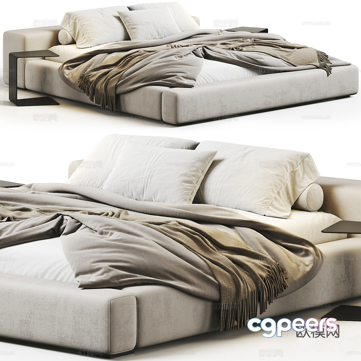 Lavsit Low Bed Casper 3d Model Lavsit Low Bed Casper 3d Model