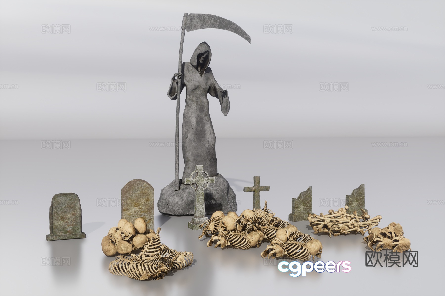 Cemetery 3D Model Cemetery 3D Model