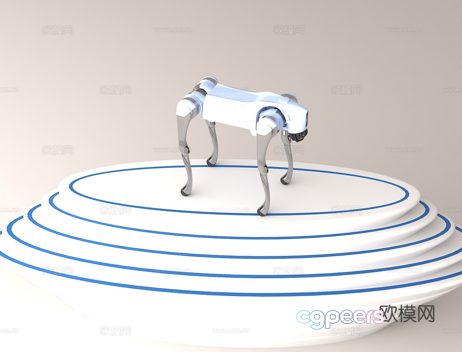 AI technology exhibits intelligent robot #bionic robot future technology robot dog 3d model AI technology exhibits intelligent robot #bionic robot future technology robot dog 3d model