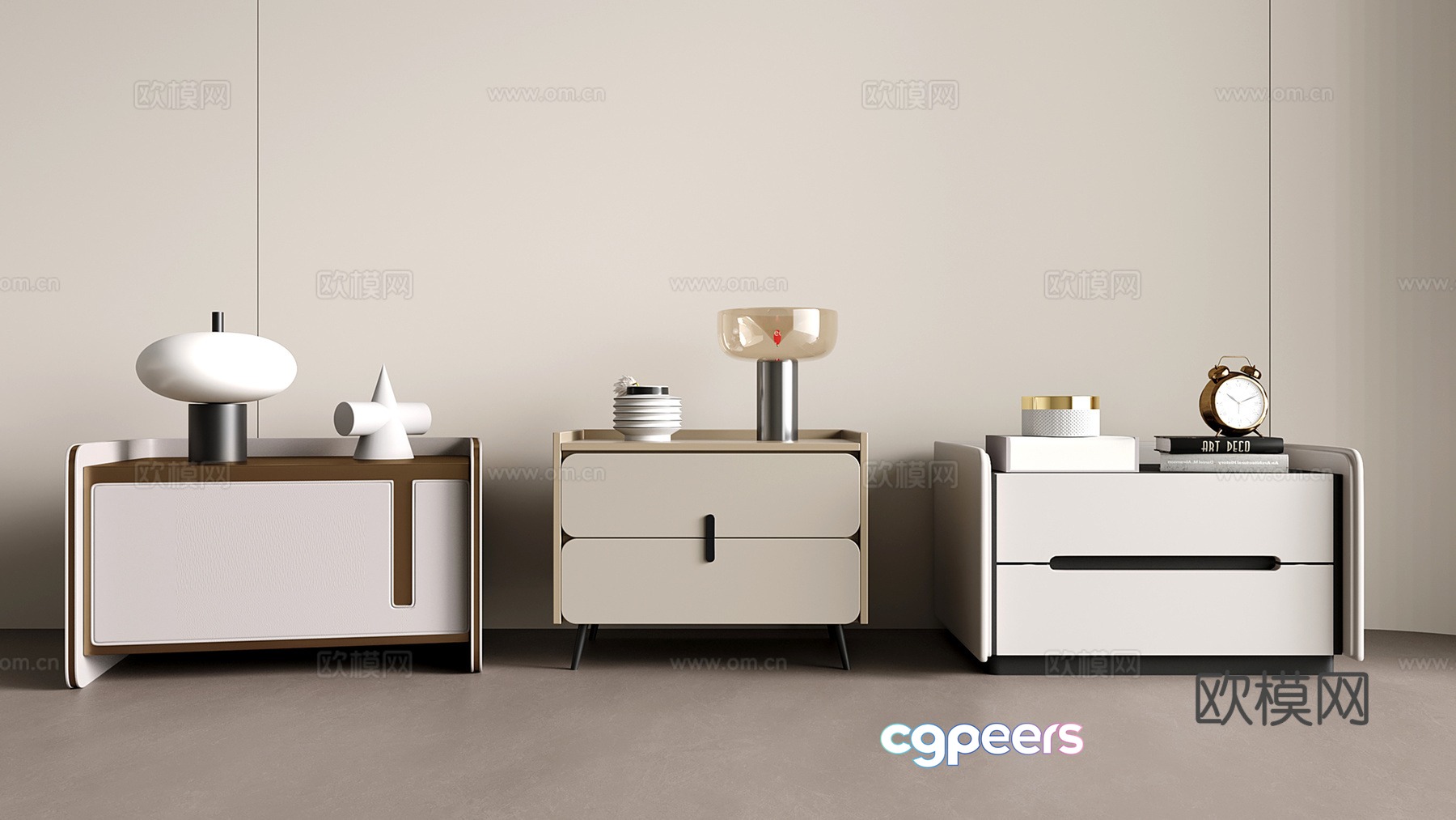 Modern night table 3d model Modern night table 3d model