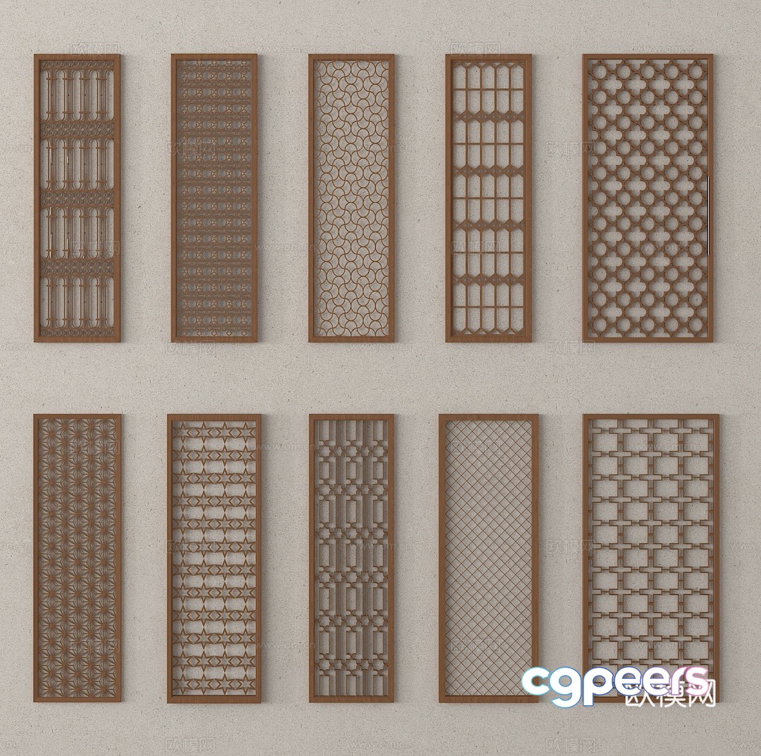 Partition Screen 3D Model Partition Screen 3D Model