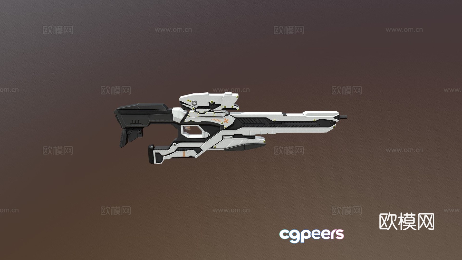 Sci-fi rifle 3d model Sci-fi rifle 3d model