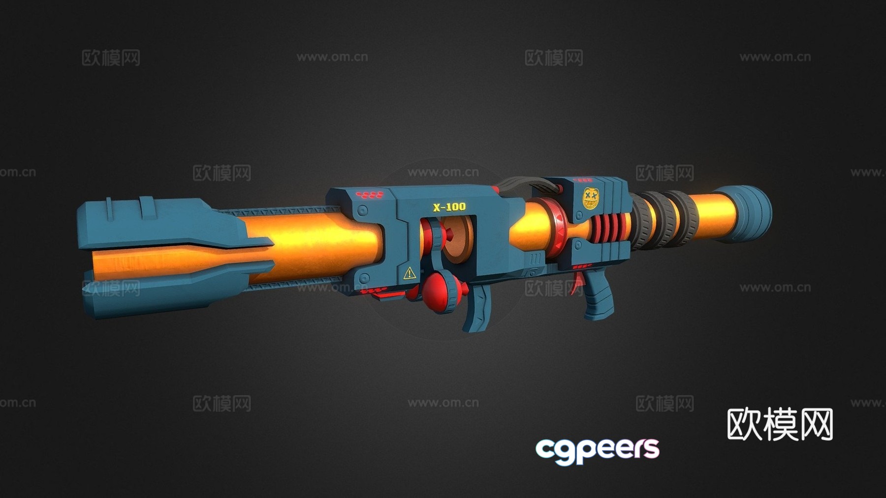 Bazooka properly shaded 3d model Bazooka properly shaded 3d model