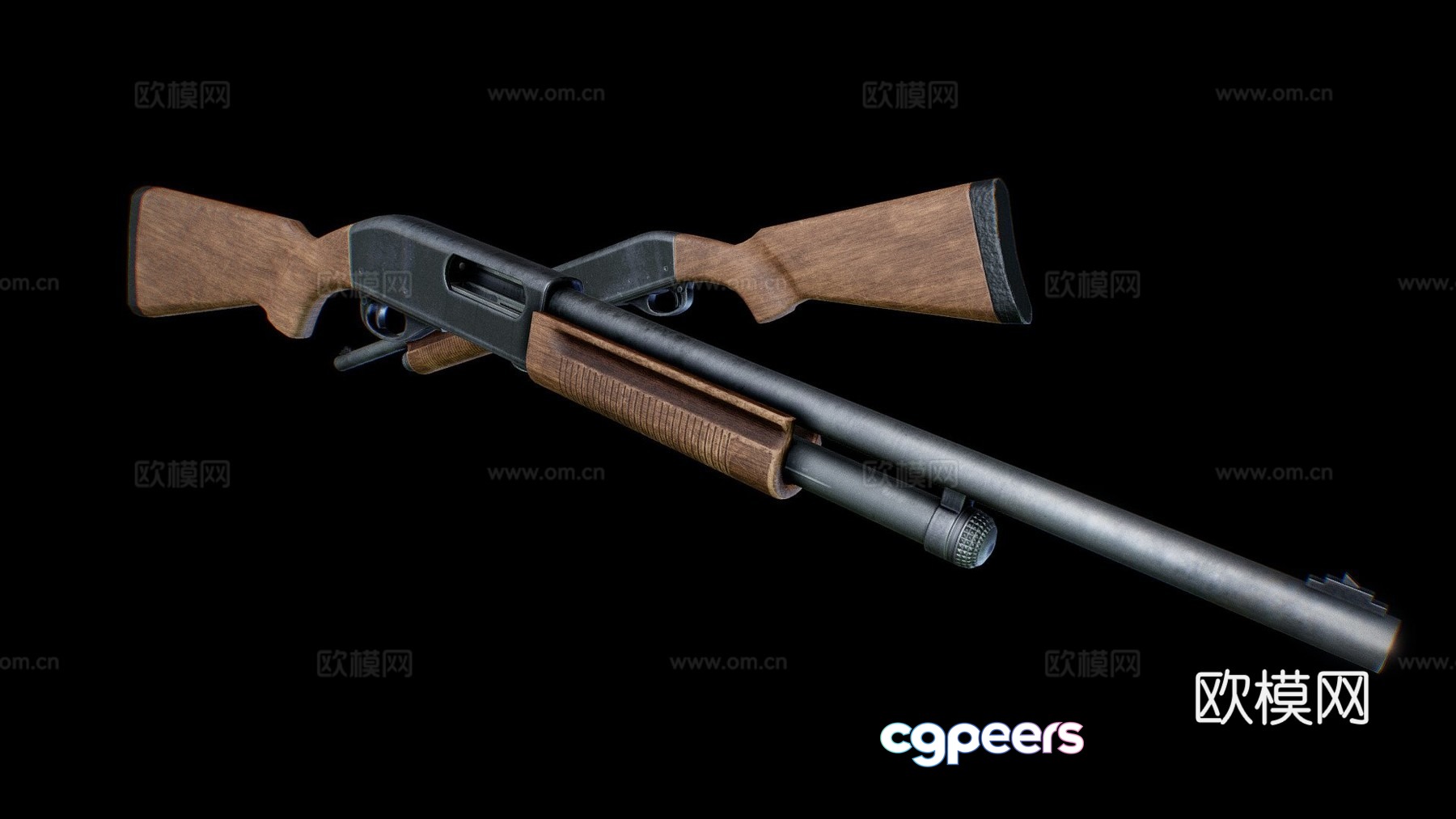 pump action shotgun 3d model pump action shotgun 3d model