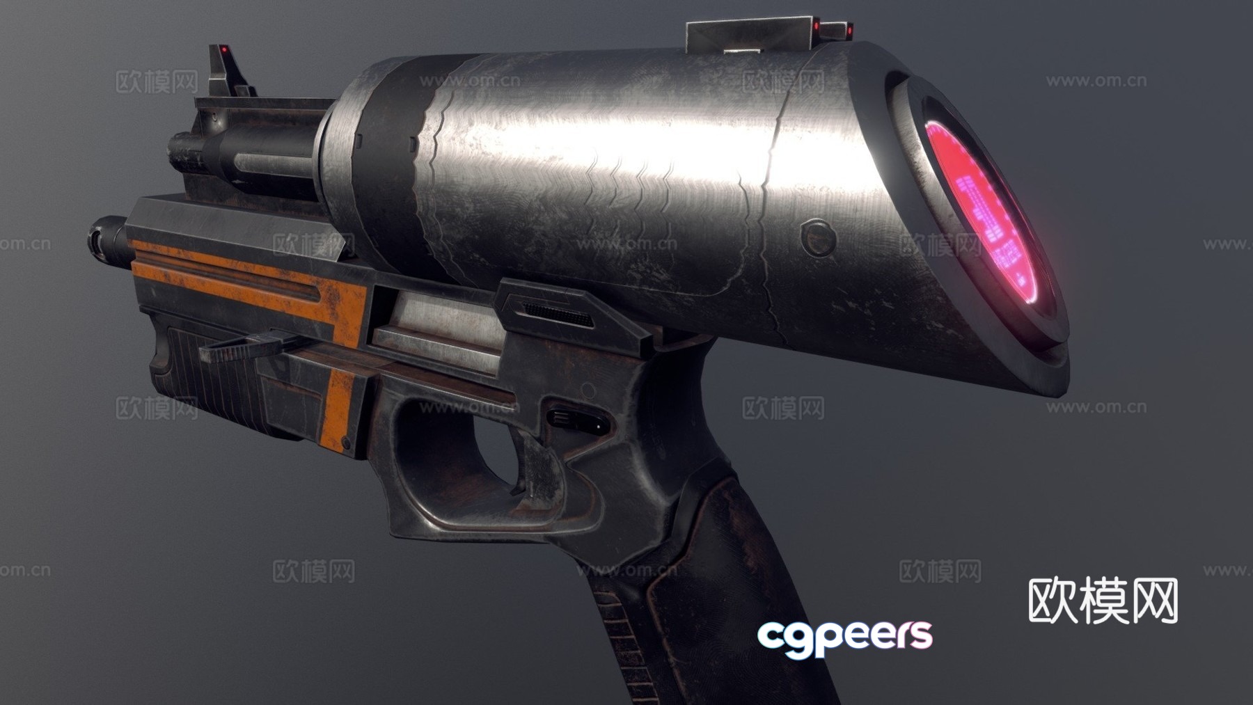 sci-fi pistol 3d model sci-fi pistol 3d model