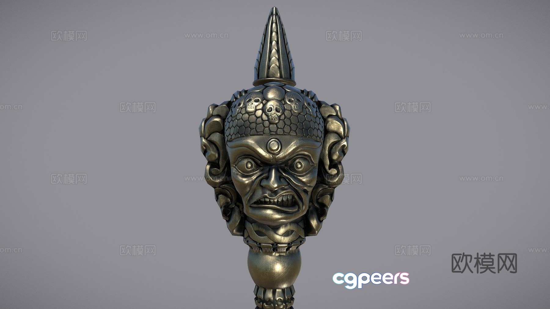 Puba ritual dagger low poly 3d model Puba ritual dagger low poly 3d model