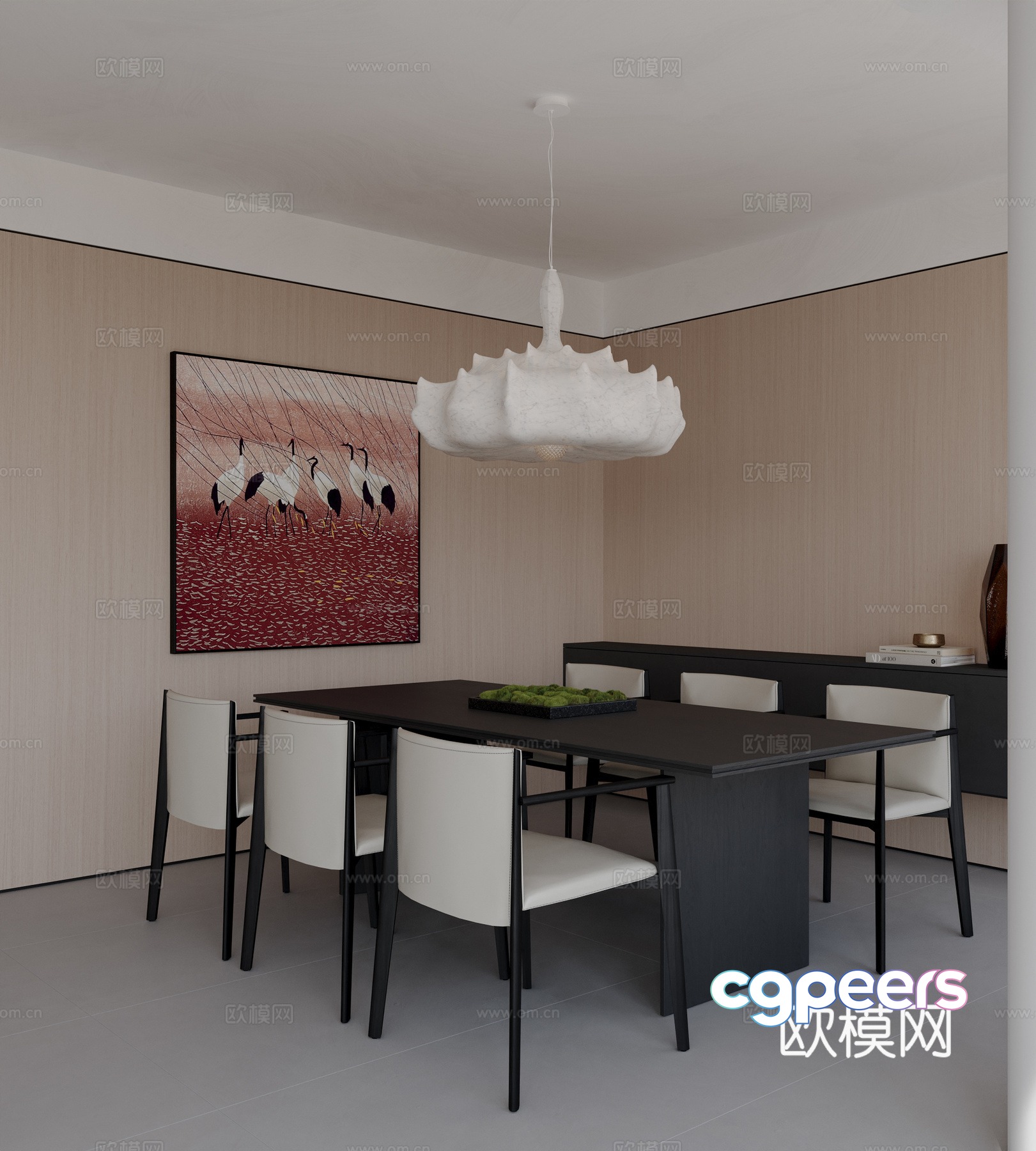 Modern Italian restaurant 3d model Modern Italian restaurant 3d model