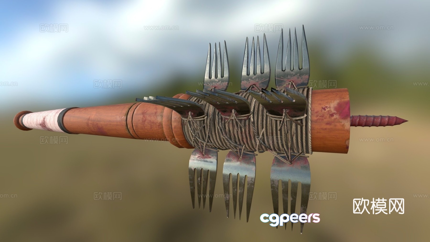 Table leg melee weapon_wellport_friedel_2DAE53d model Table leg melee weapon_wellport_friedel_2DAE53d model