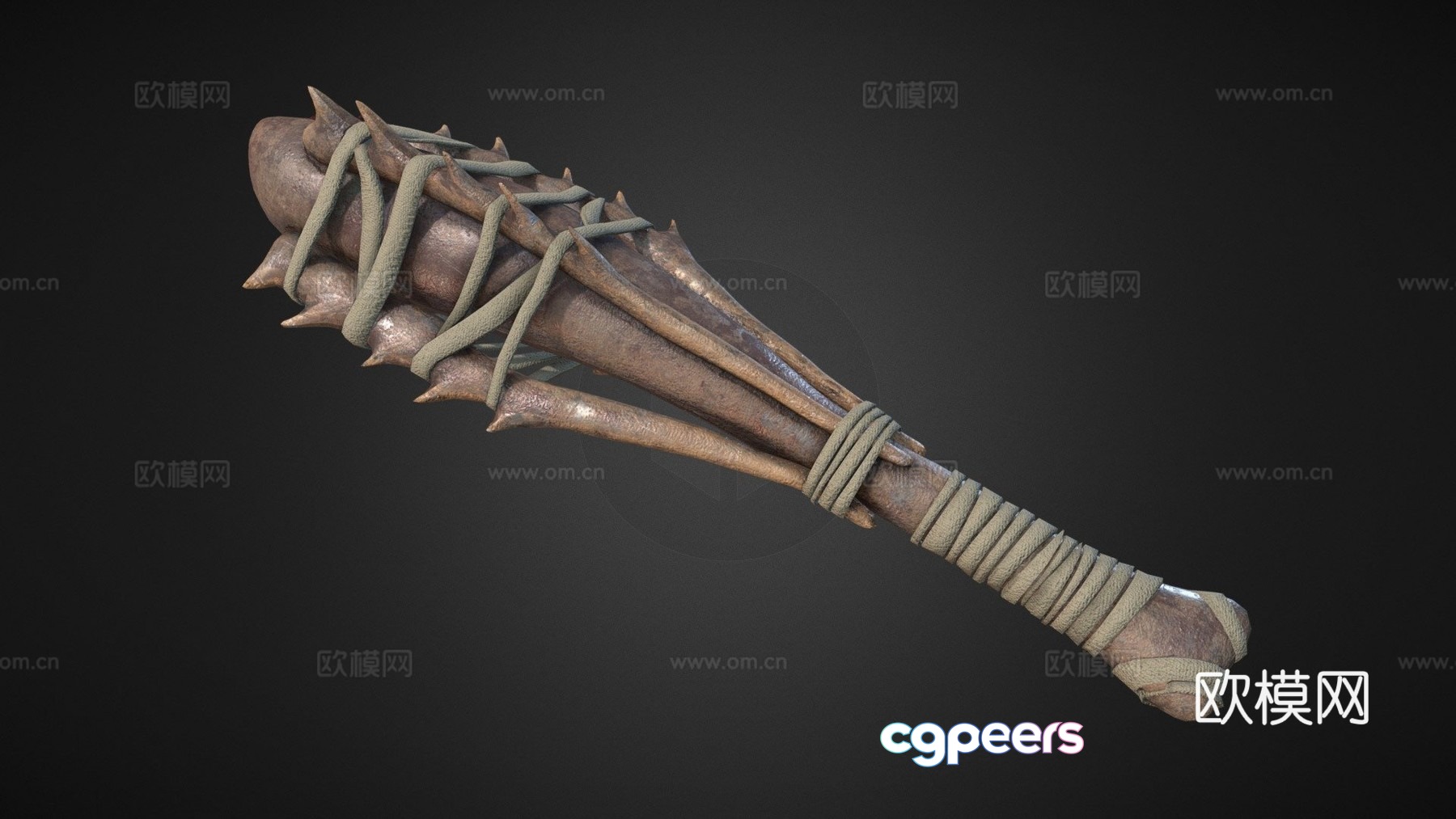 Beyond Skyrim - Morrowind - Chitin Mace 3d model Beyond Skyrim - Morrowind - Chitin Mace 3d model
