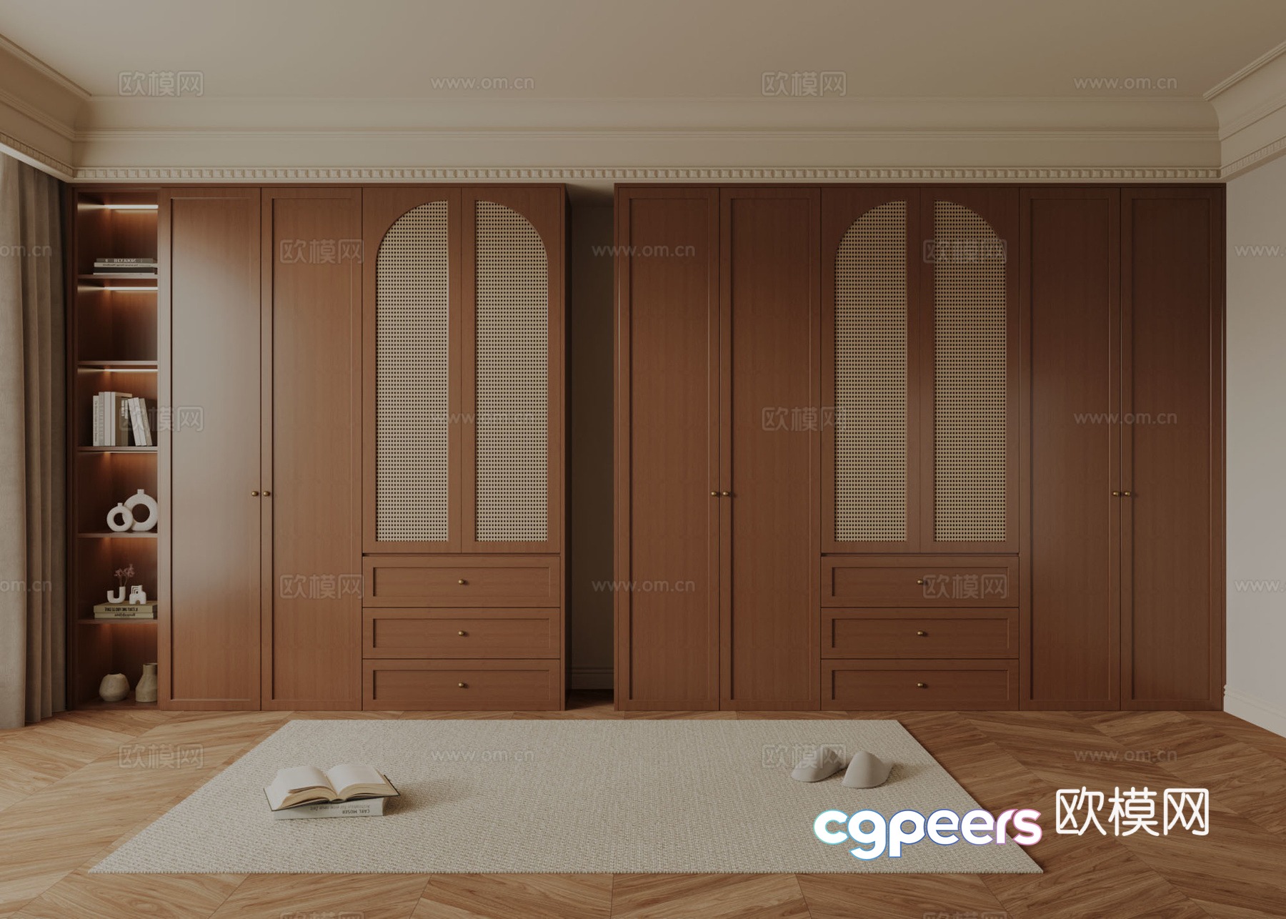 French medieval wind wardrobe 3d model French medieval wind wardrobe 3d model