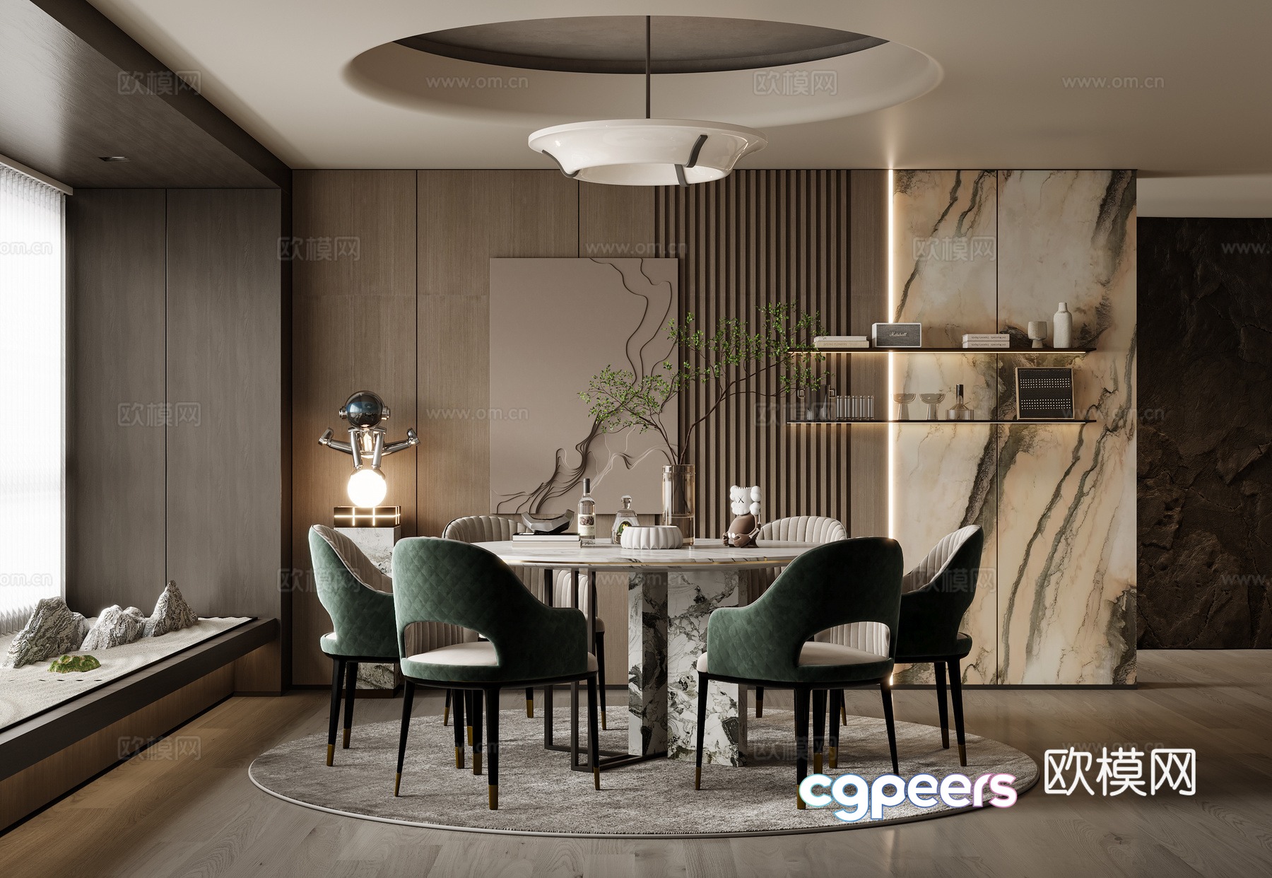 Modern restaurant 3d model Modern restaurant 3d model