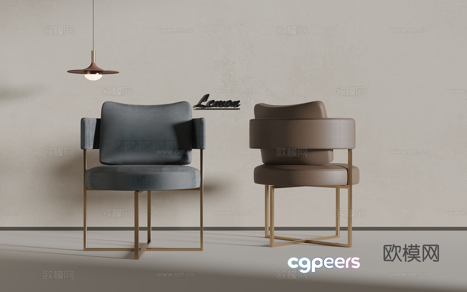 Light luxury seat 3D model Light luxury seat 3D model