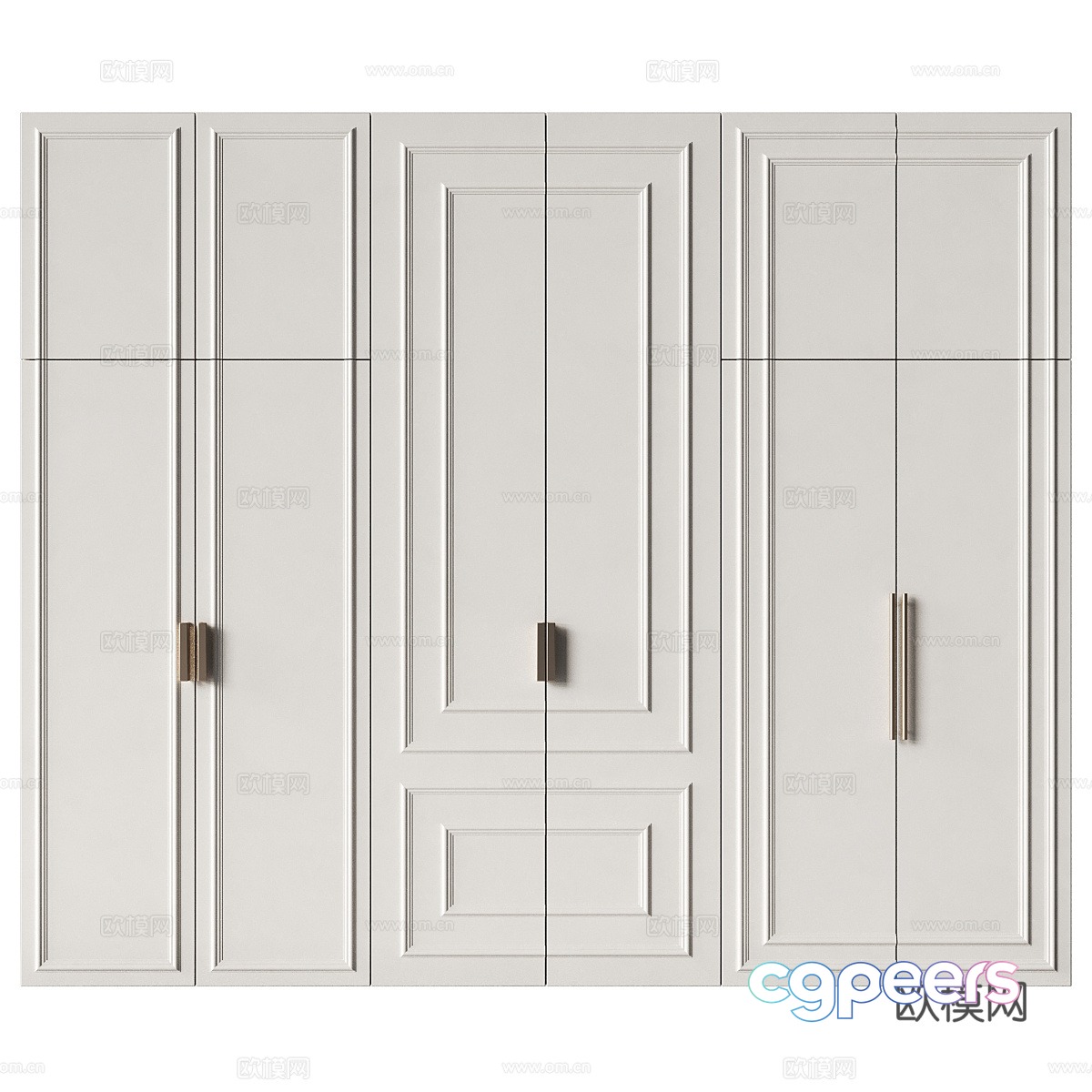 Modern light luxury wardrobe 3d model Modern light luxury wardrobe 3d model