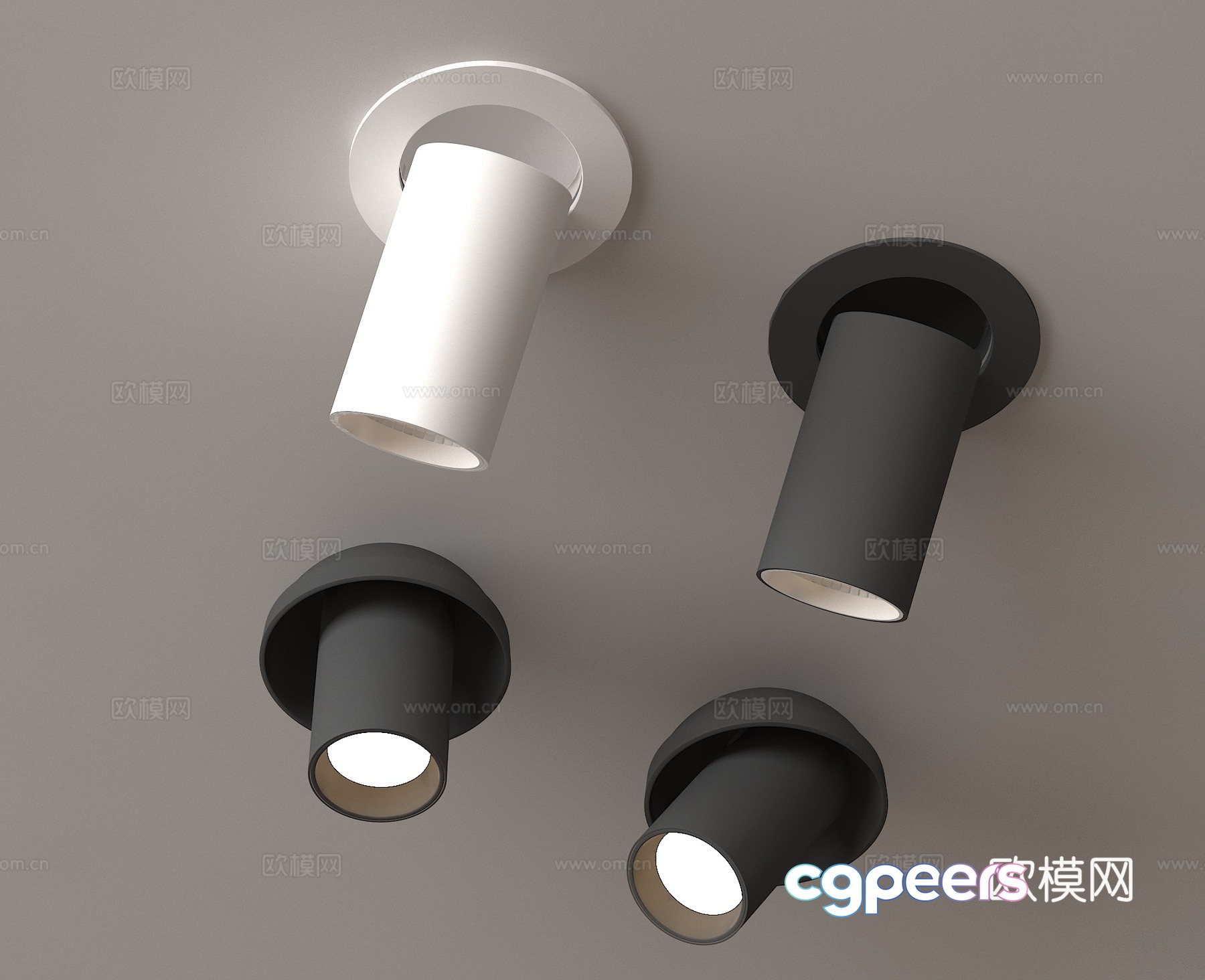 Spotlight Downlight 3D Model Spotlight Downlight 3D Model