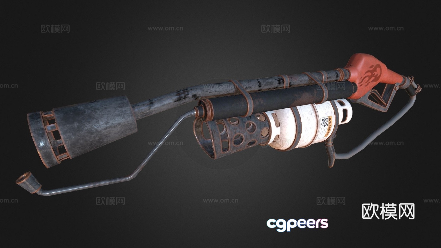 Flamethrower (Team Fortress 2) 3d model Flamethrower (Team Fortress 2) 3d model
