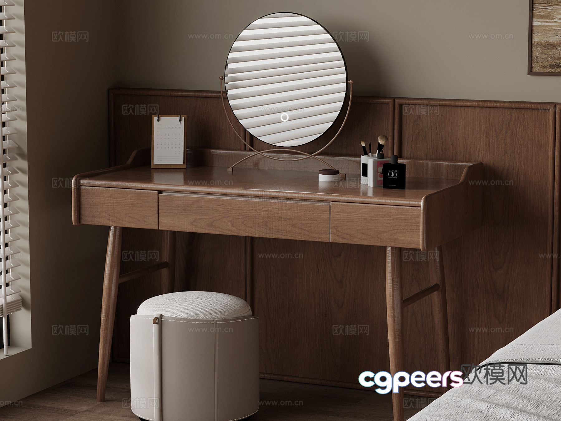 Dressing table medieval style dressing table 3D model Dressing table medieval style dressing table 3D model