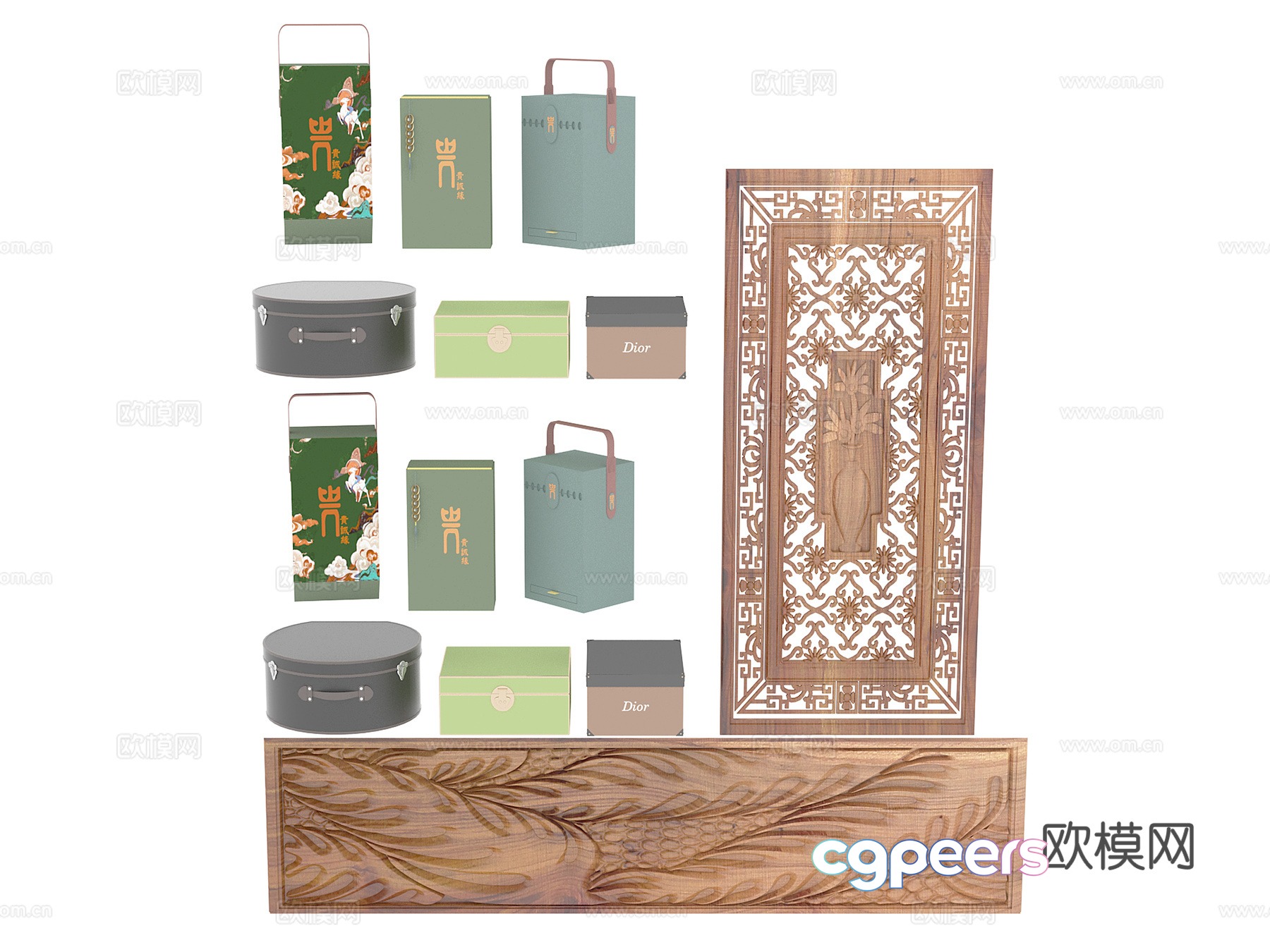 Daily necessities Packaging box 3d model Daily necessities Packaging box 3d model