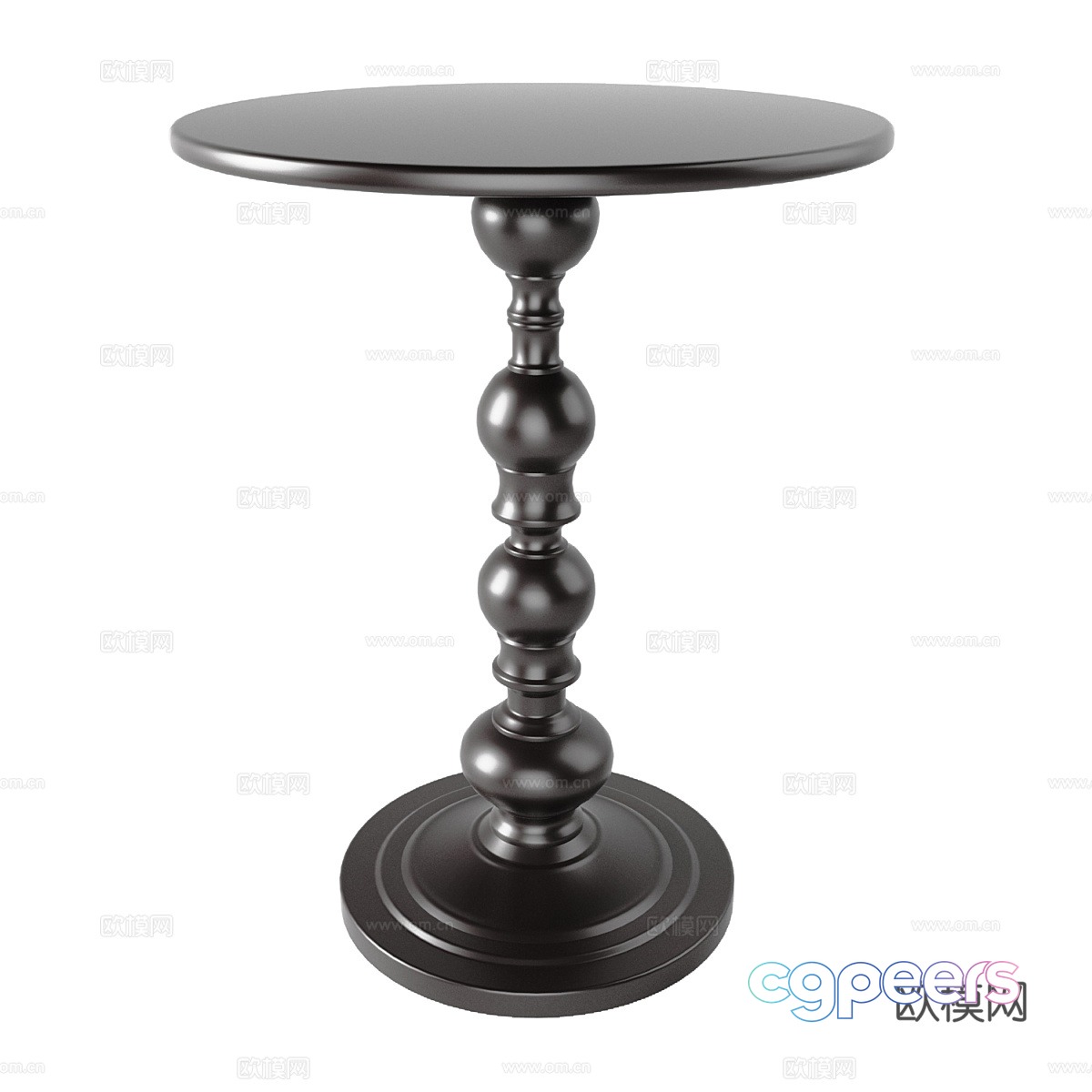 American simple round edge 3D model American simple round edge 3D model