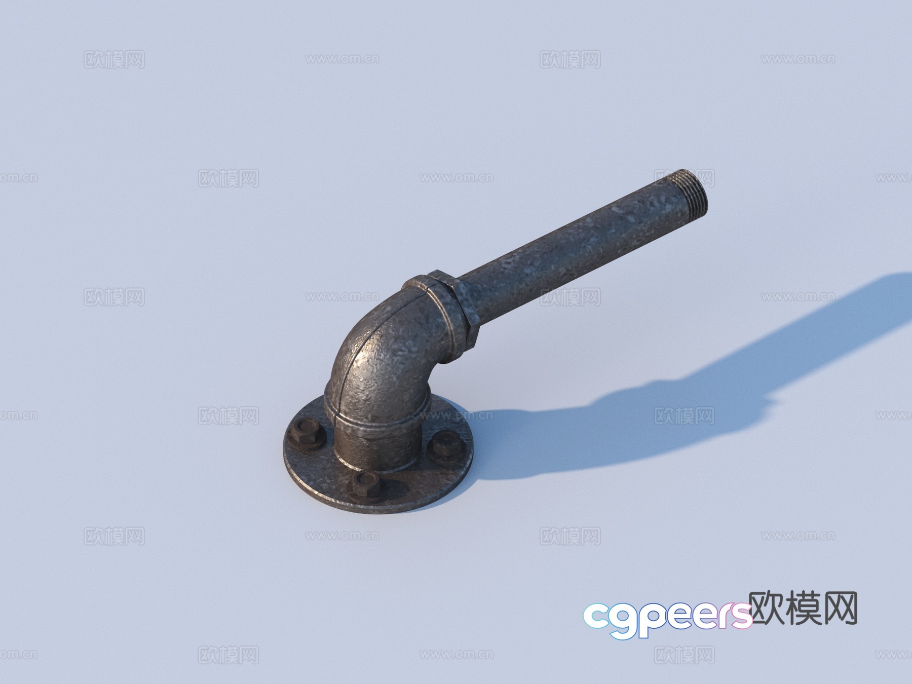 Pipe Valve Interface Water Pipe Elbow 3D Model Pipe Valve Interface Water Pipe Elbow 3D Model