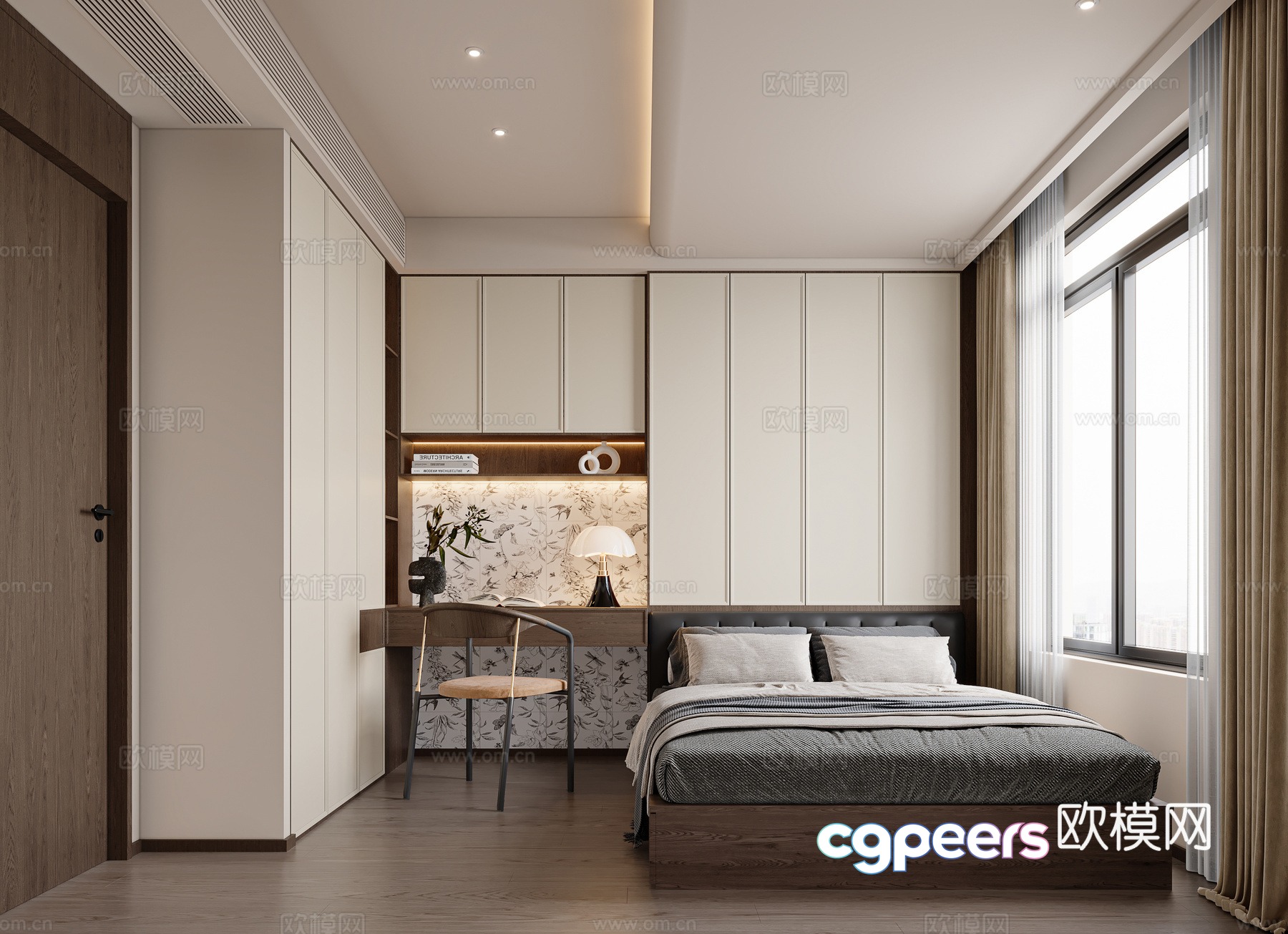 Middle style tatami bedroom 3d model Middle style tatami bedroom 3d model